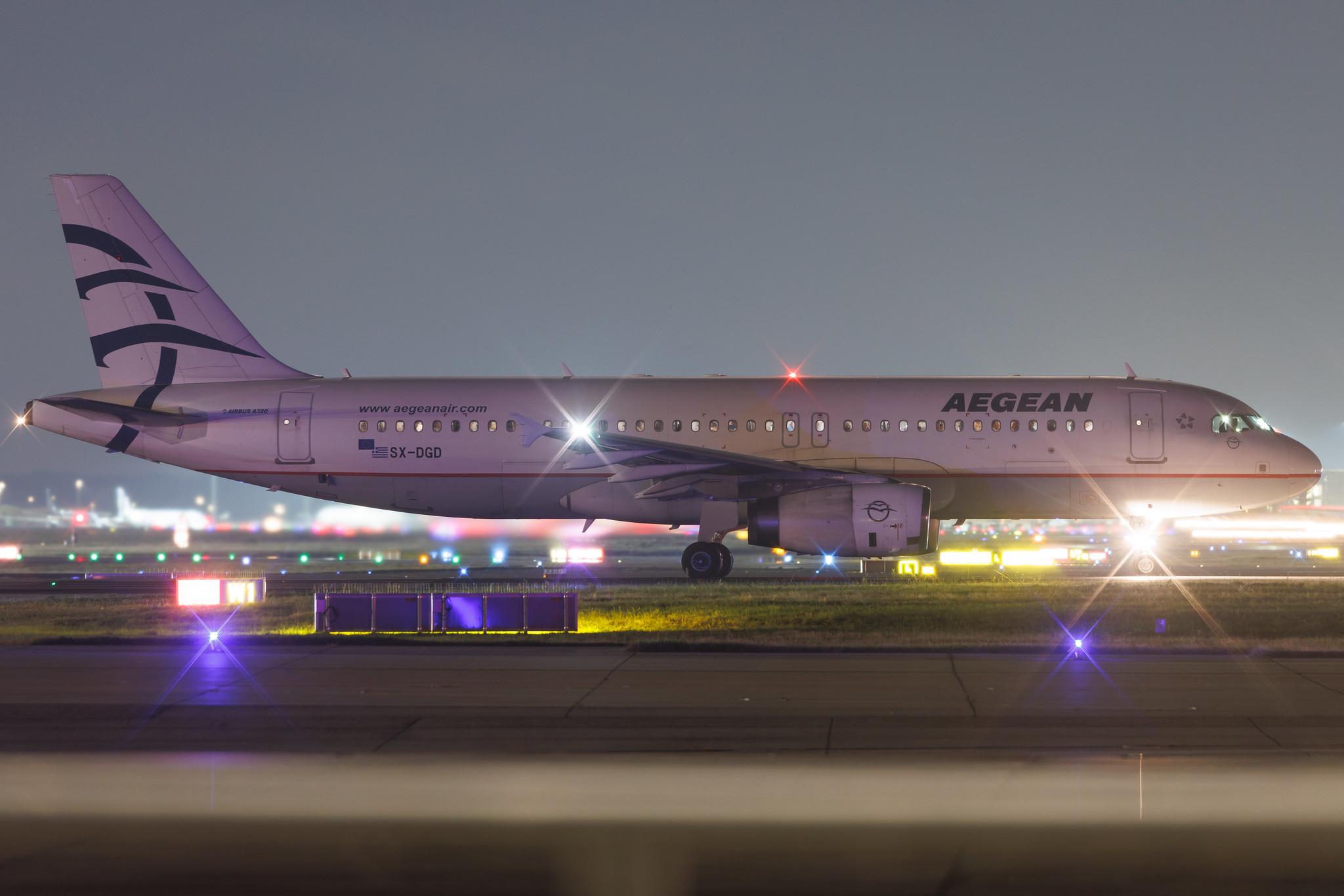 Frankfurt Airport: Aegean Airlines (A3 / AEE) | Airbus A320-232 A320 | SX-DGD | MSN 4065