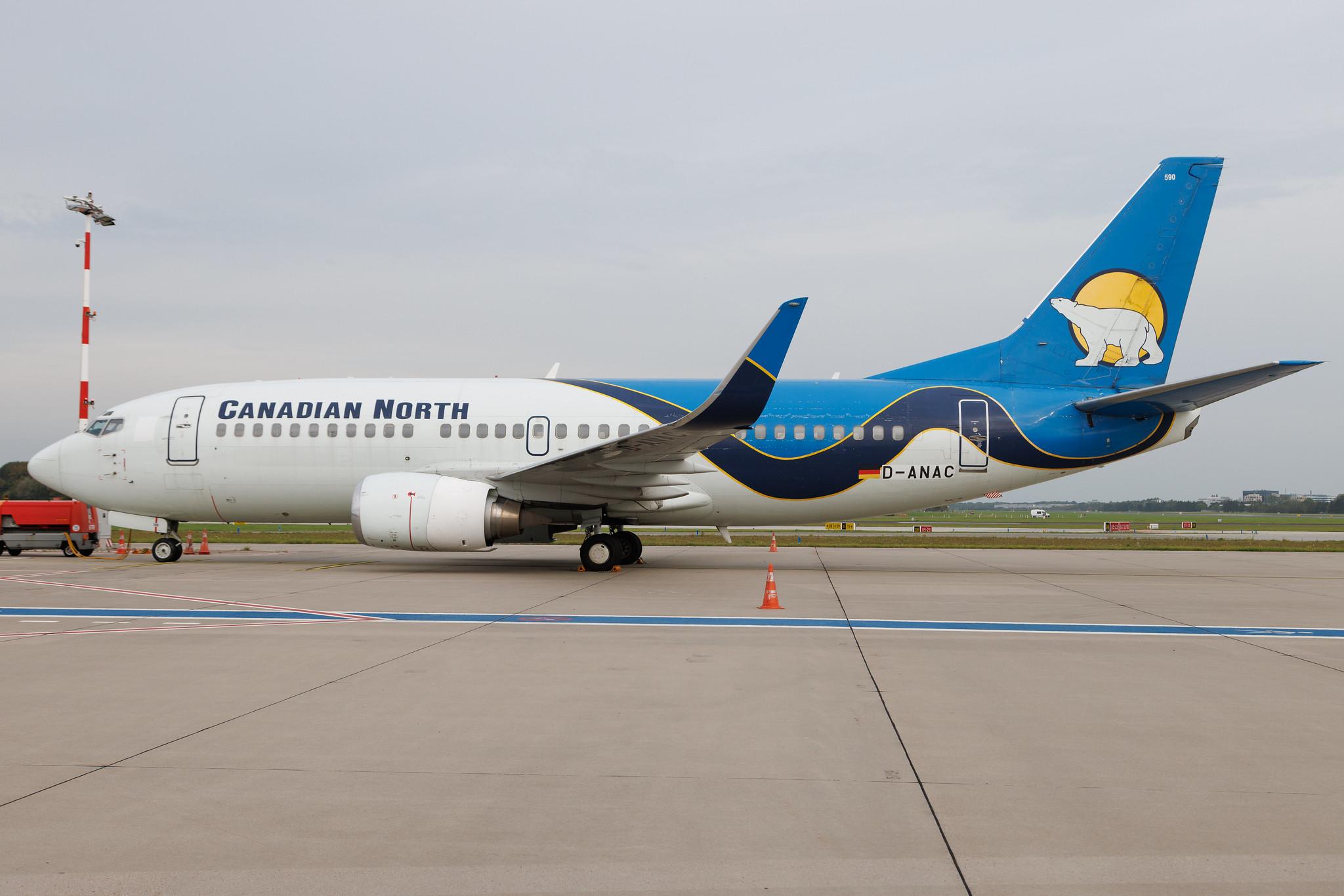 Hamburg Airport: Canadian North (5T / AKT) | Boeing 737-36Q B733 | D-ANAC | MSN 28760
