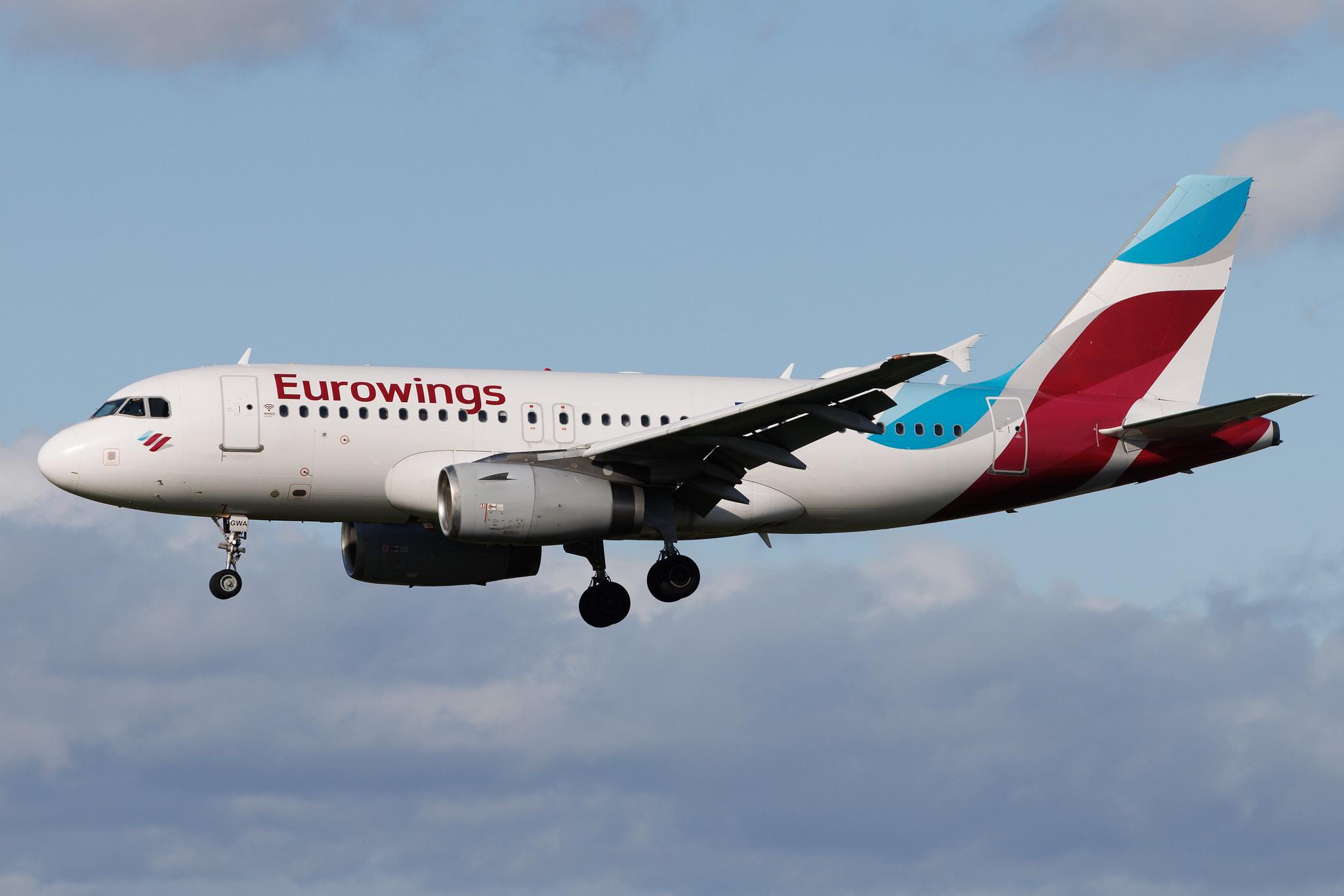 Hamburg Airport: Eurowings (EW / EWG) | Airbus A319-132 A319 | D-AGWA | MSN 2813