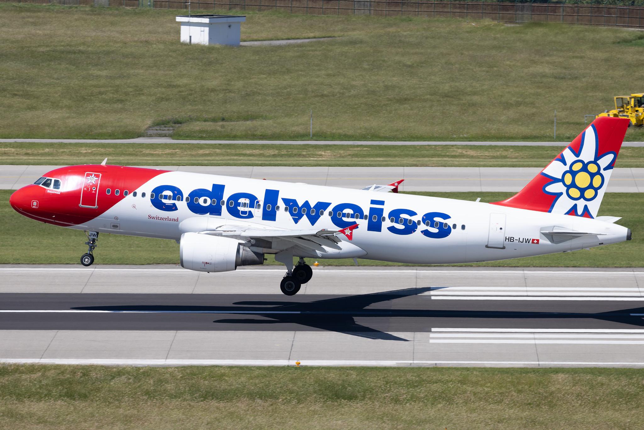 Flughafen Zürich: Edelweiss Air (WK / EDW) | Airbus A320-214 A320 | HB-IJW | MSN 2134
