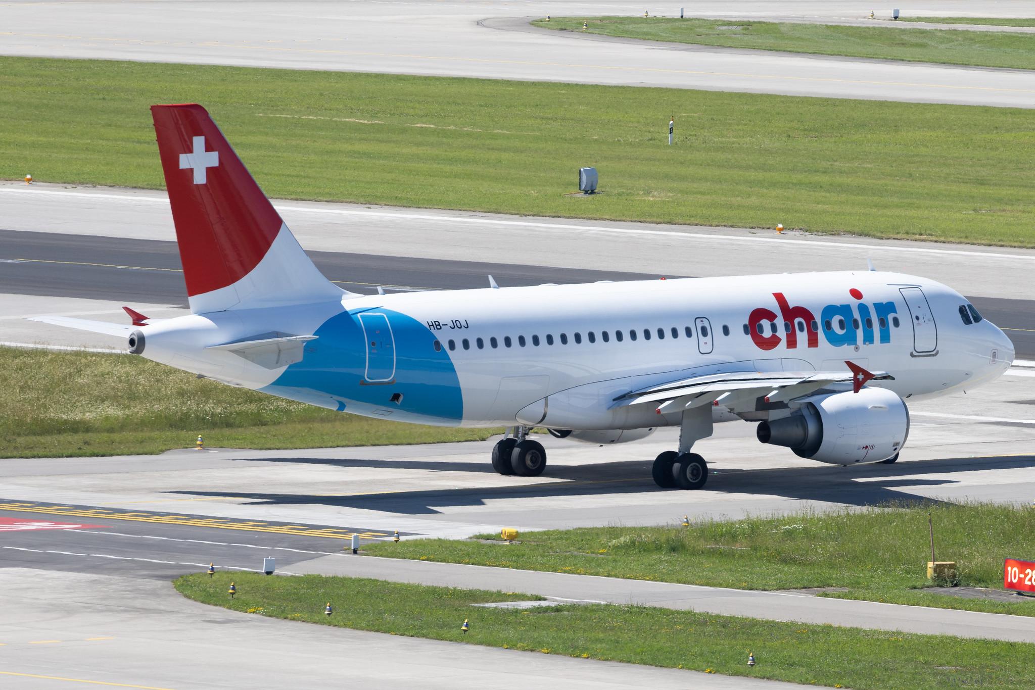 Flughafen Zürich: Chair Airlines (GM / GSW) | Airbus A319-112 A319 | HB-JOJ | MSN 3024