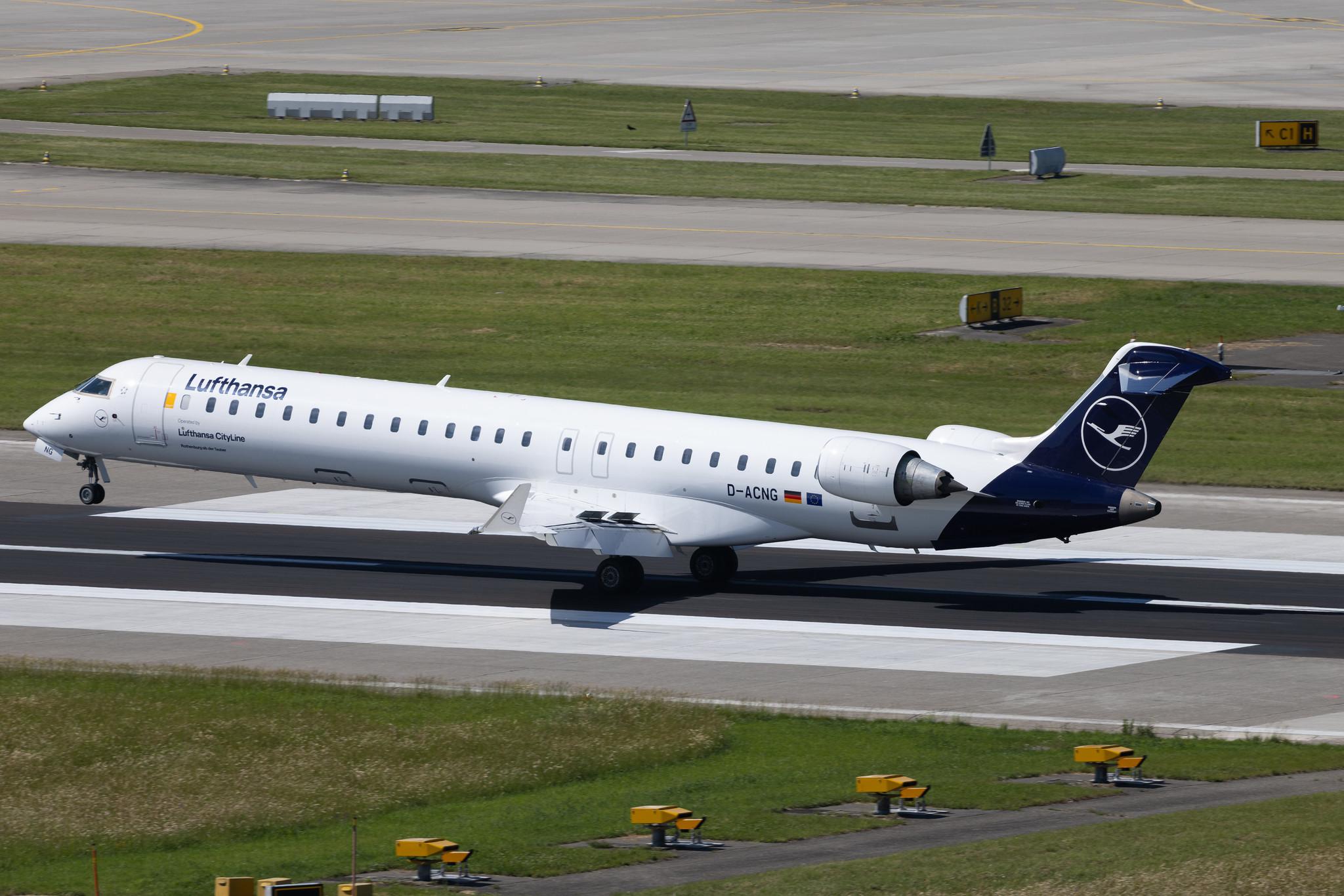 Flughafen Zürich: Lufthansa (LH / DLH) | Operator: Lufthansa CityLine | Mitsubishi CRJ-900LR CRJ9 | D-ACNG | MSN 15245