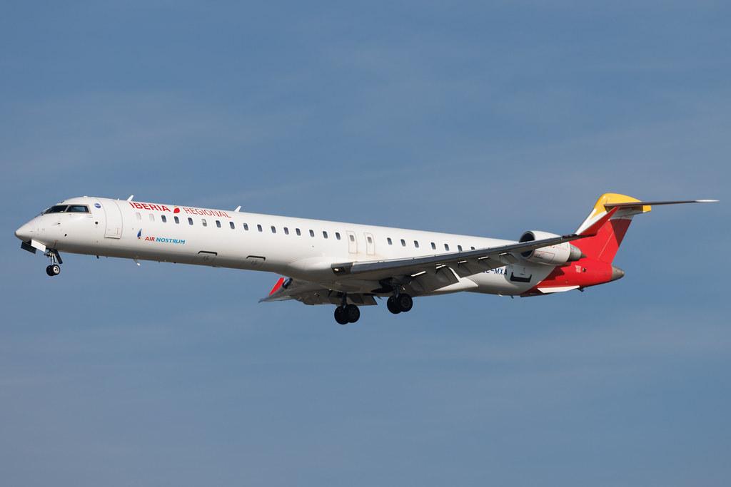 Frankfurt Airport: Iberia Regional (IB / IBE) | Operator: Air Nostrum | Mitsubishi CRJ-1000 CRJX | EC-MXA | MSN 19064