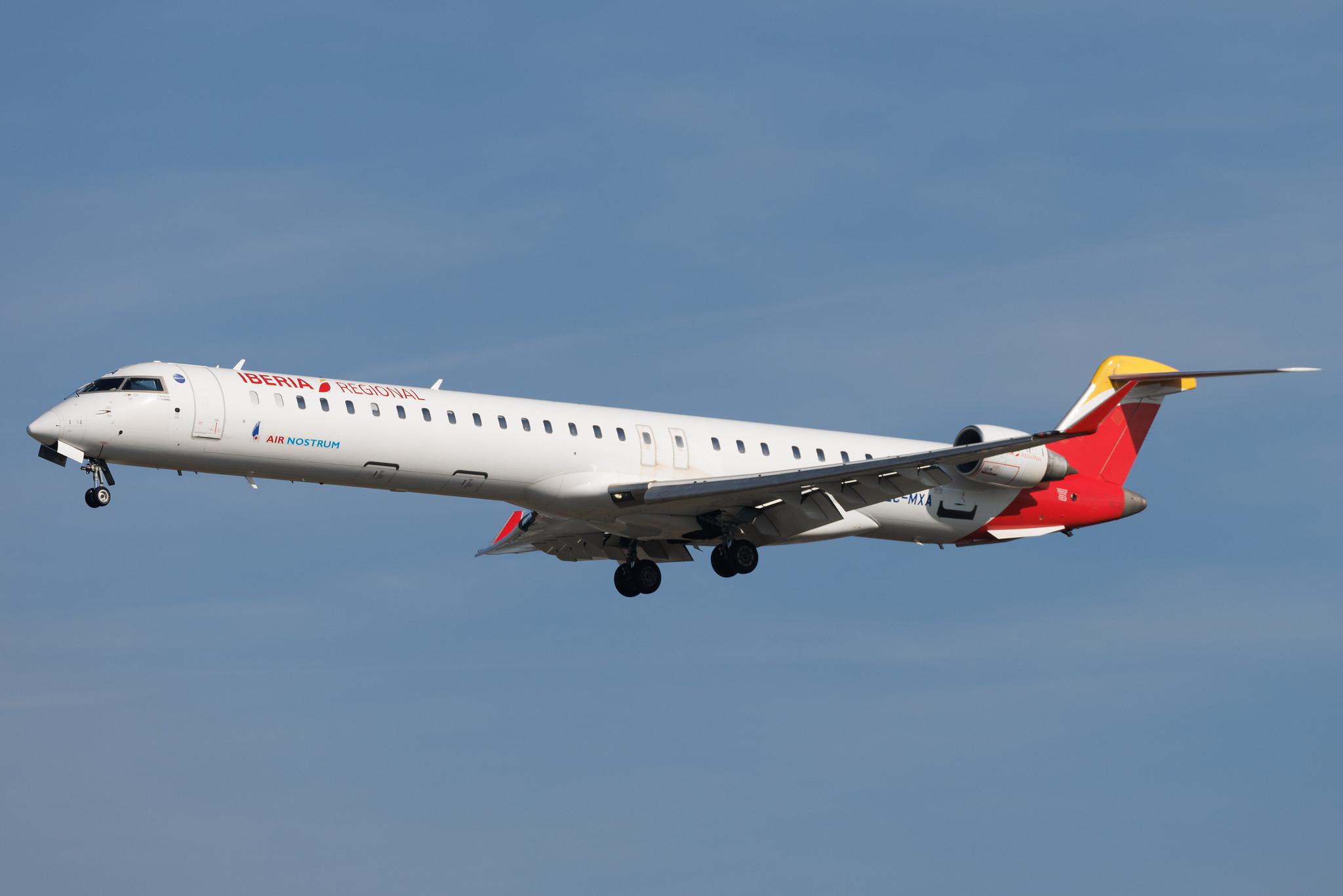 Frankfurt Airport: Iberia Regional (IB / IBE) | Operator: Air Nostrum | Mitsubishi CRJ-1000 CRJX | EC-MXA | MSN 19064