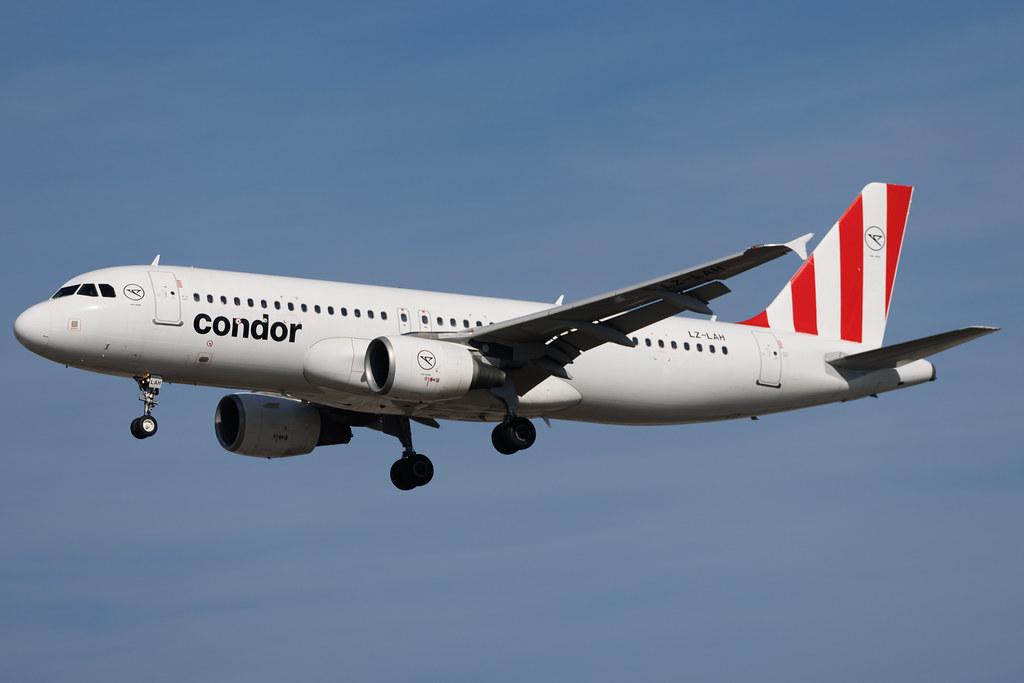 Frankfurt Airport: Condor (DE / CFG) | Operator: European Air Charter | Airbus A320-214 A320 | LZ-LAH | MSN 02540