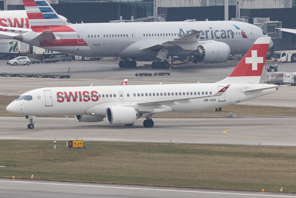 Flughafen Zürich: Swiss (LX / SWR) | Airbus A220-300 BCS3 | HB-JCH | MSN 55021