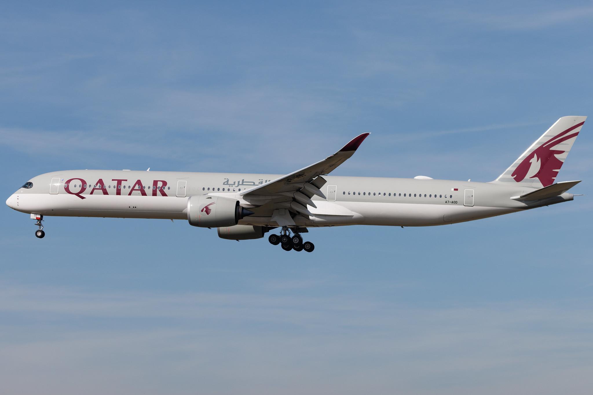 Frankfurt Airport: Qatar Airways (QR / QTR) | Airbus A350-1041 A35K | A7-AOD | MSN 444