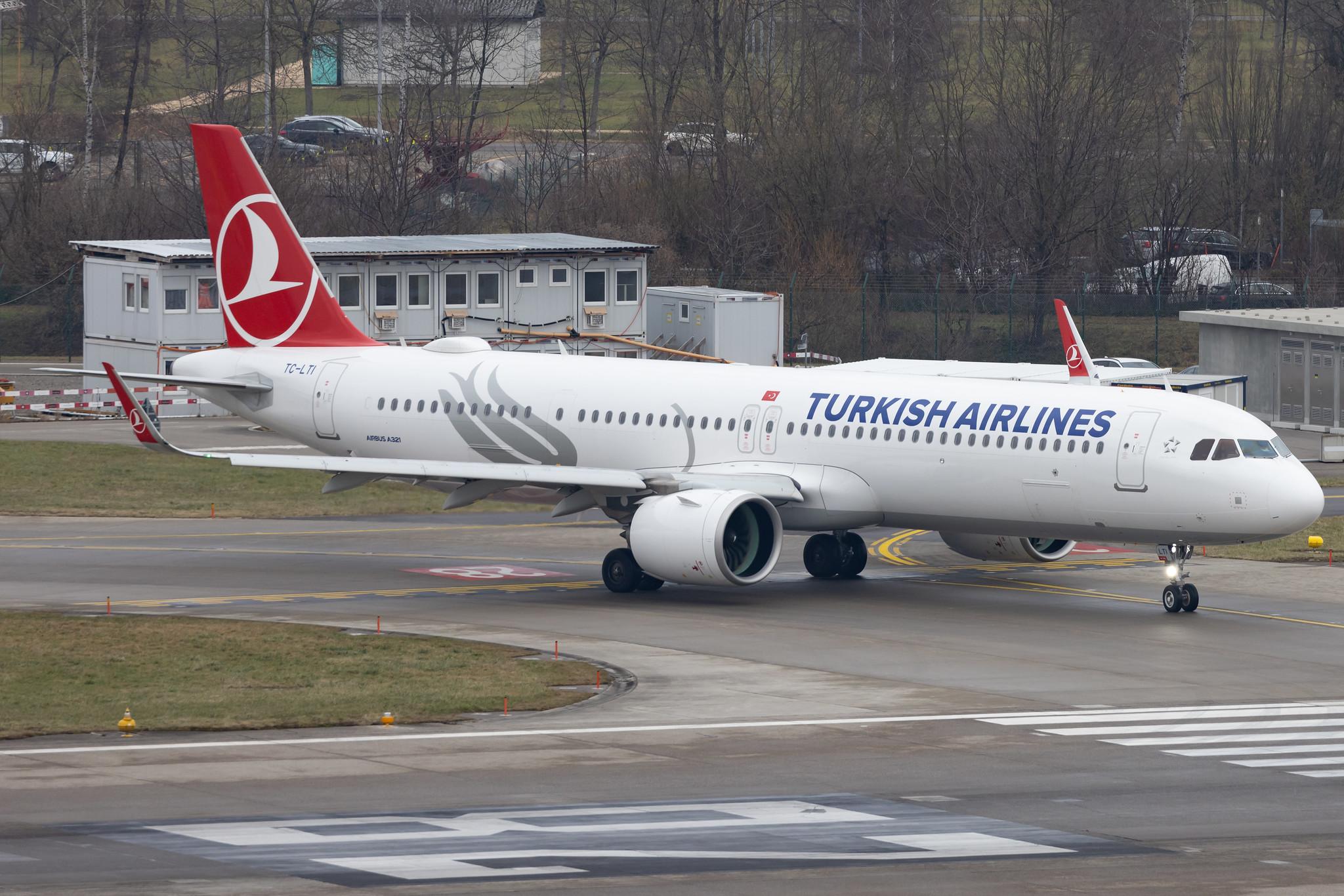 Flughafen Zürich: Turkish Airlines (TK / THY) | Airbus A321-271NX A21N | TC-LTI | MSN 10367