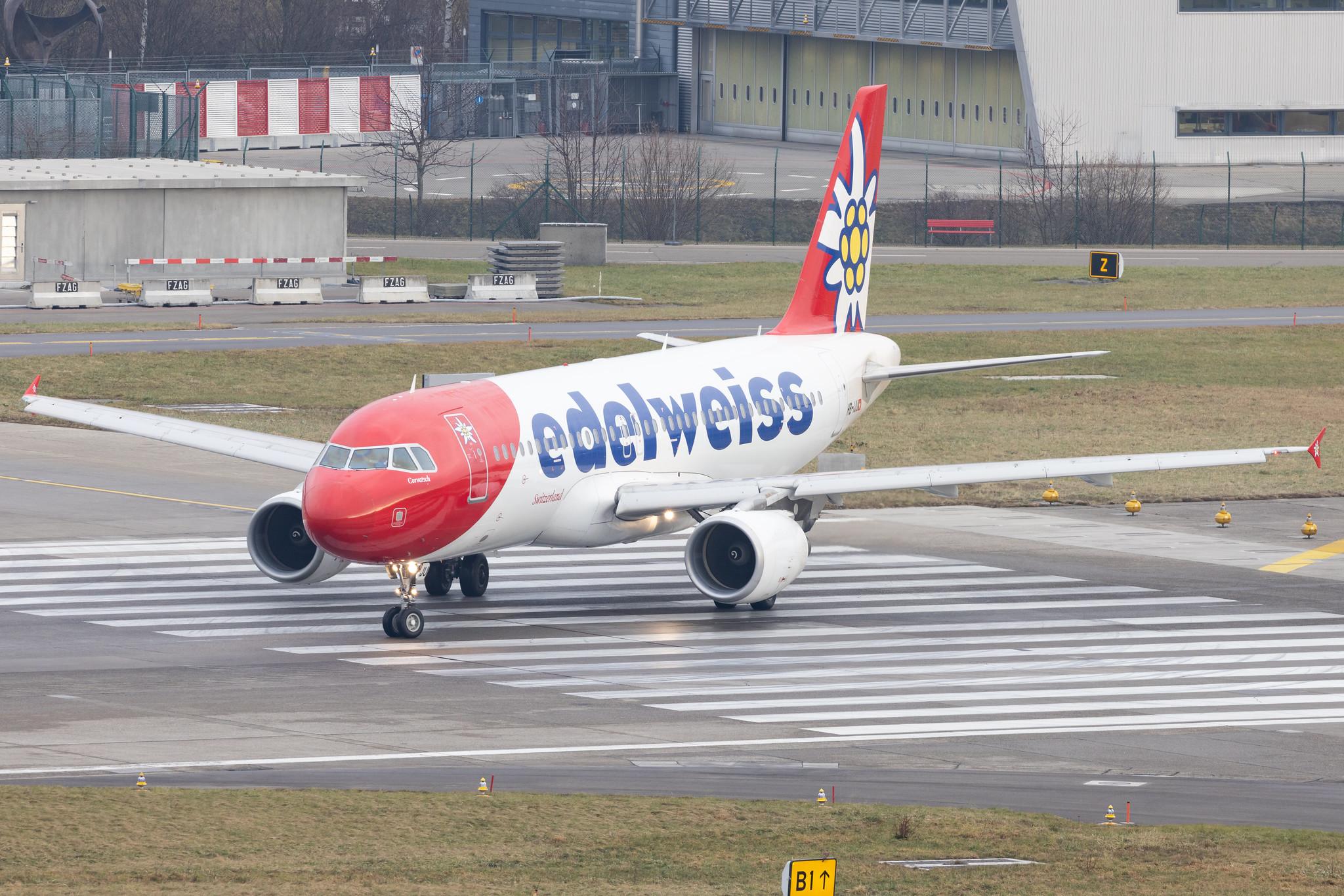 Flughafen Zürich: Edelweiss Air (WK / EDW) |  Airbus A320-214 A320 | HB-IJU | MSN 1951