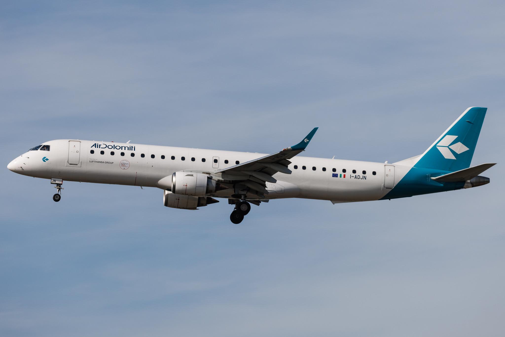 Frankfurt Airport: Air Dolomiti (EN / DLA) | Embraer E195LR E195 | I-ADJN | MSN 19000270