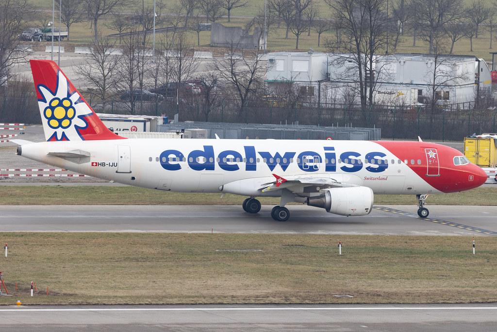 Flughafen Zürich: Edelweiss Air (WK / EDW) |  Airbus A320-214 A320 | HB-IJU | MSN 1951