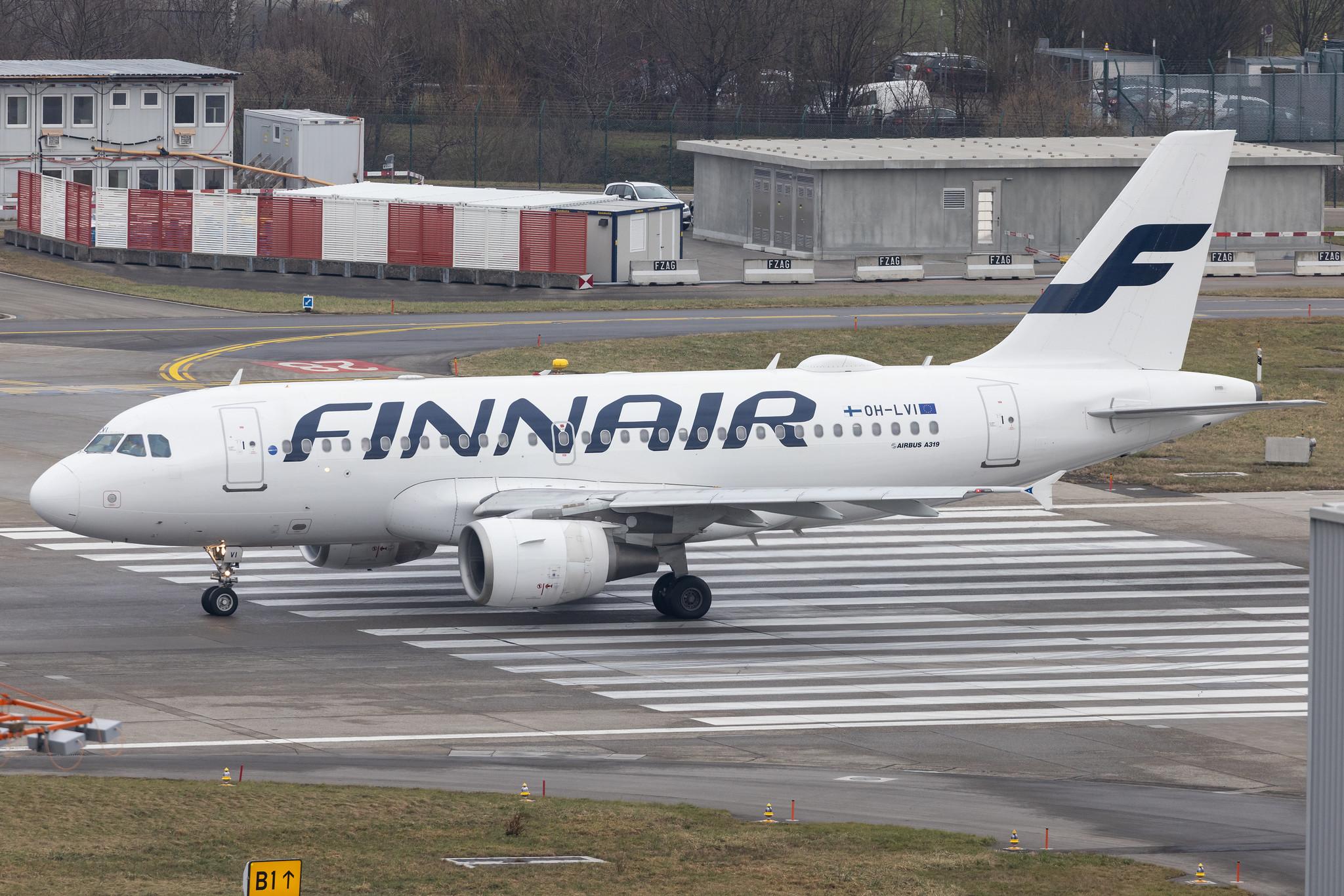 Flughafen Zürich: Finnair (AY / FIN) | Airbus A319-112 A319 | OH-LVI | MSN 1364