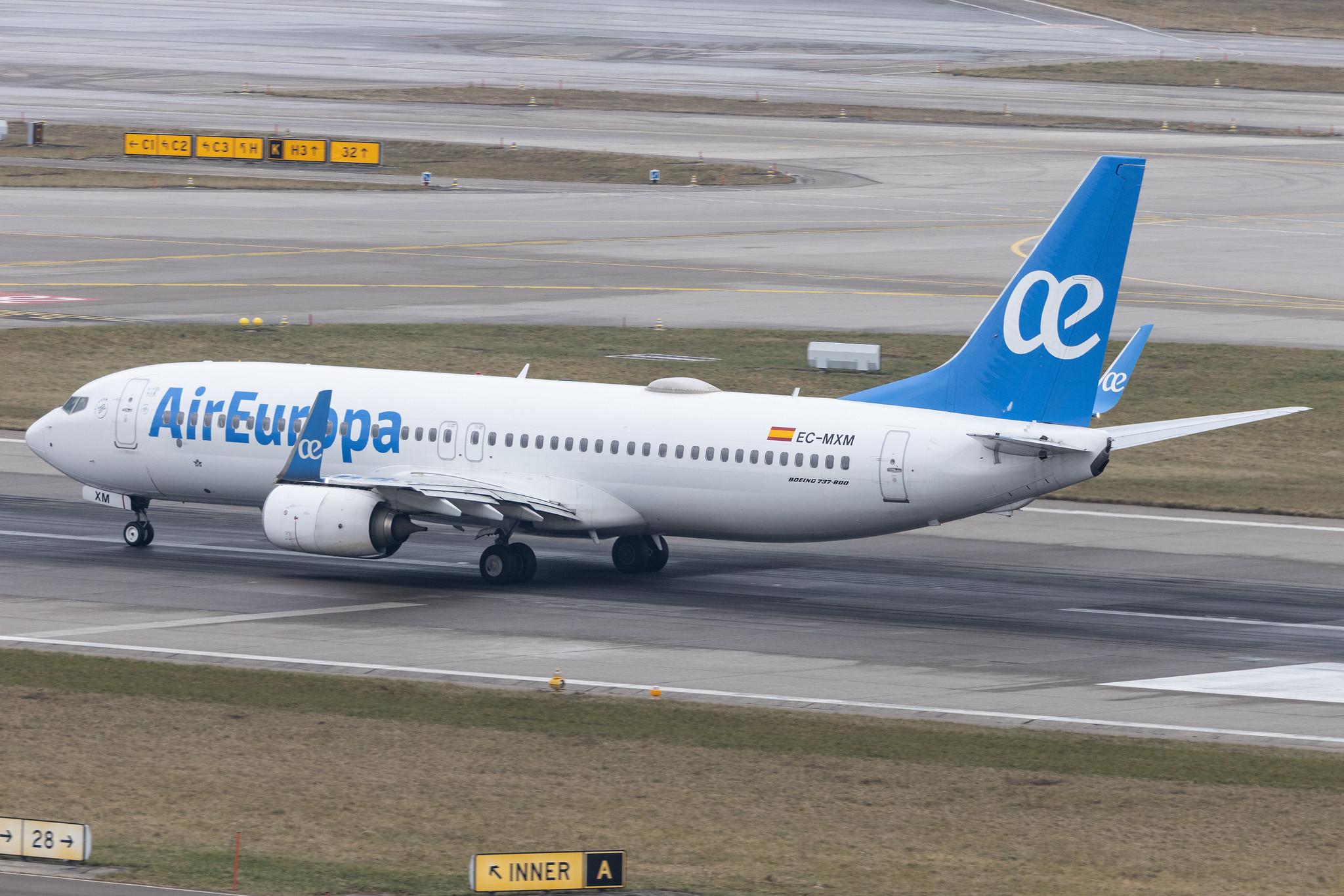 Flughafen Zürich: Air Europa (UX / AEA) | Boeing 737-85P B738 | EC-MXM | MSN 60591