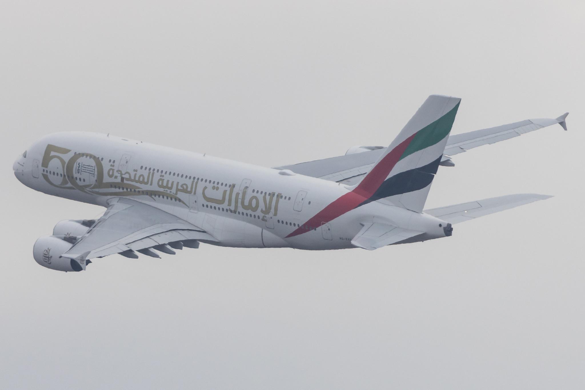 Flughafen Zürich: Emirates (EK / UAE) | Livery: Year of the Fiftieth Livery | Airbus A380-861 A388 | A6-EEX | MSN 154