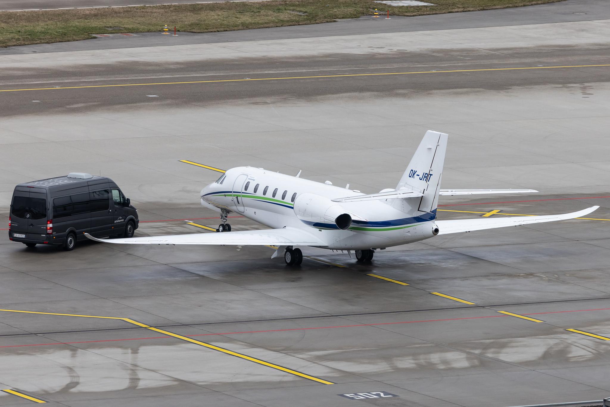 Flughafen Zürich: Smartwings (QS / TVS) | Cessna 680 Citation Sovereign+ C680 | OK-JRT | MSN 680-0558