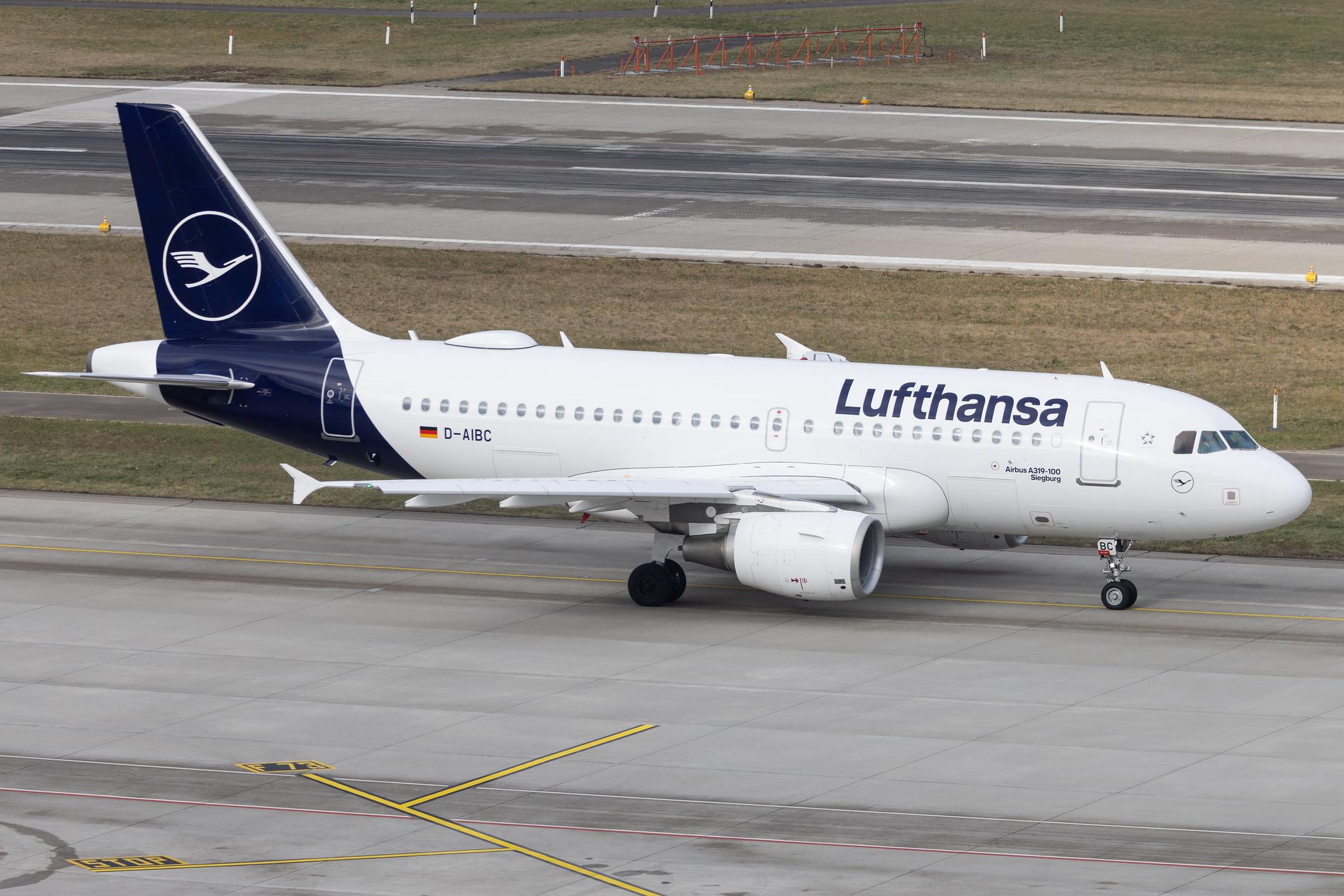 Flughafen Zürich: Lufthansa (LH / DLH) | Airbus A319-112 A319 | D-AIBC | MSN 4332