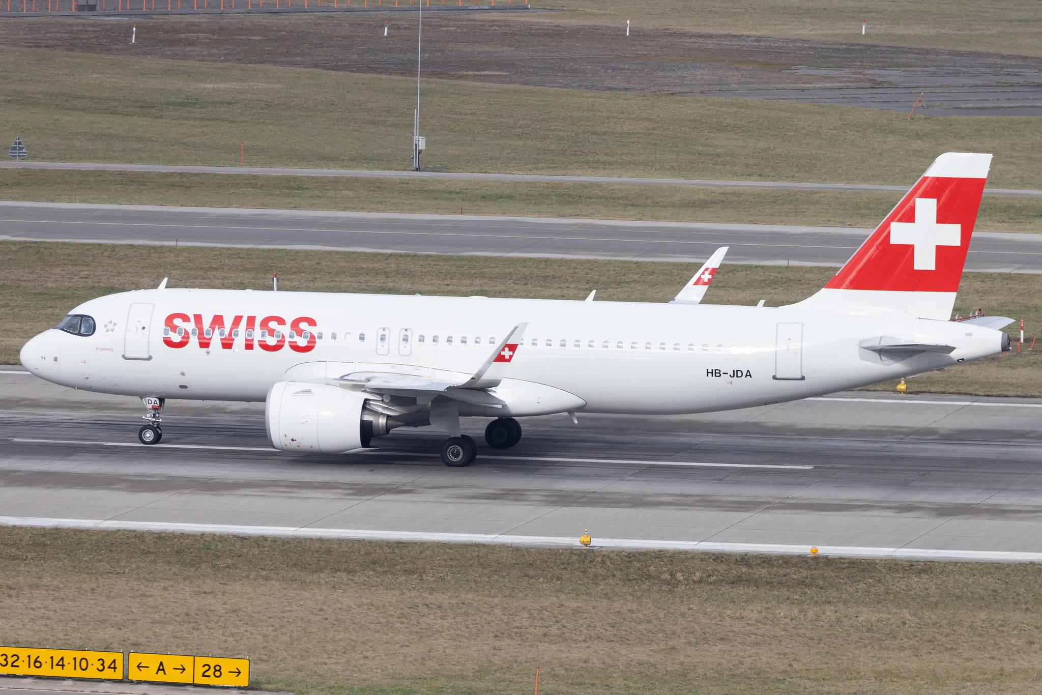 Flughafen Zürich: Swiss (LX / SWR) | Airbus A320-271N A20N | HB-JDA | MSN 9246