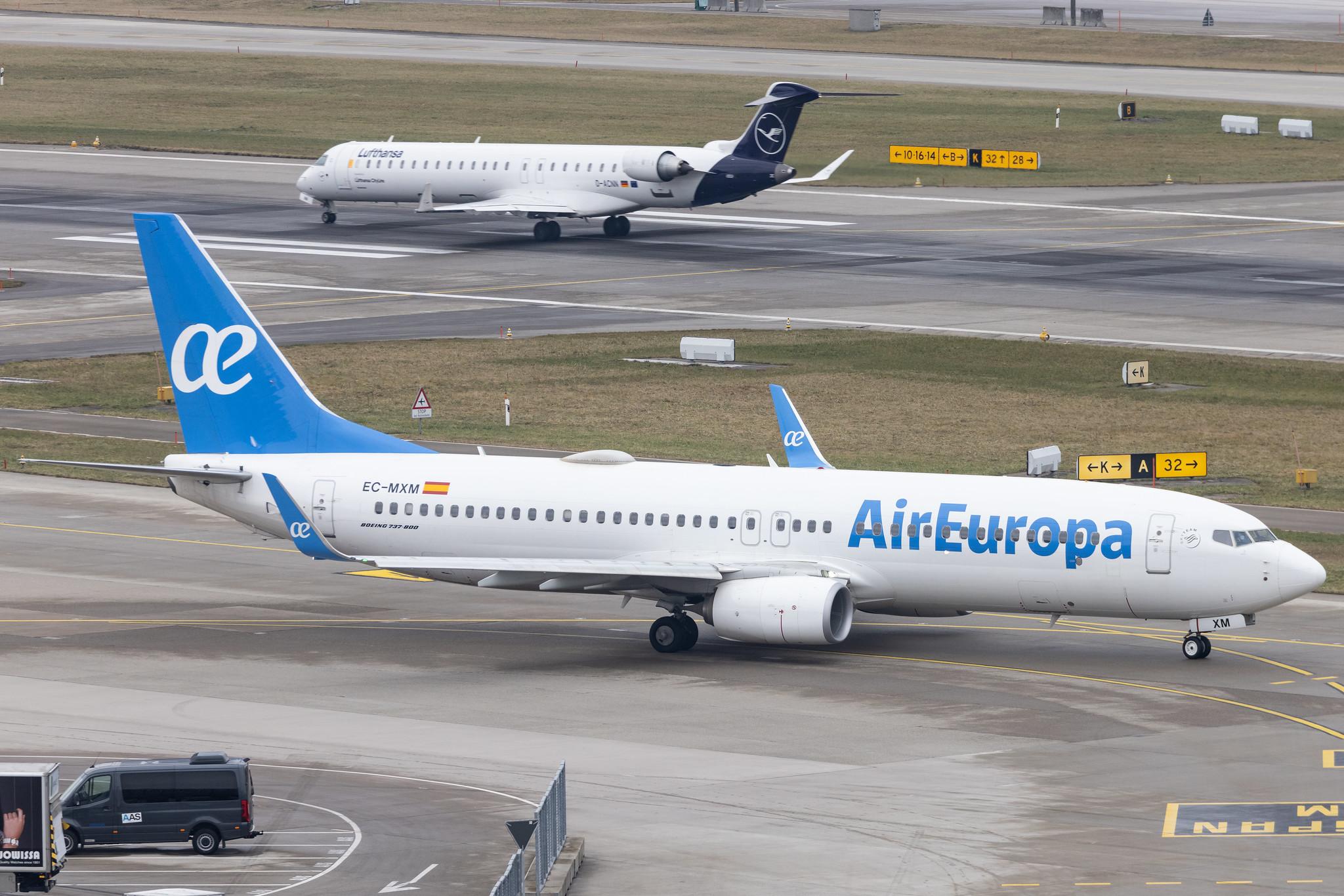 Flughafen Zürich: Air Europa (UX / AEA) | Boeing 737-85P B738 | EC-MXM | MSN 60591