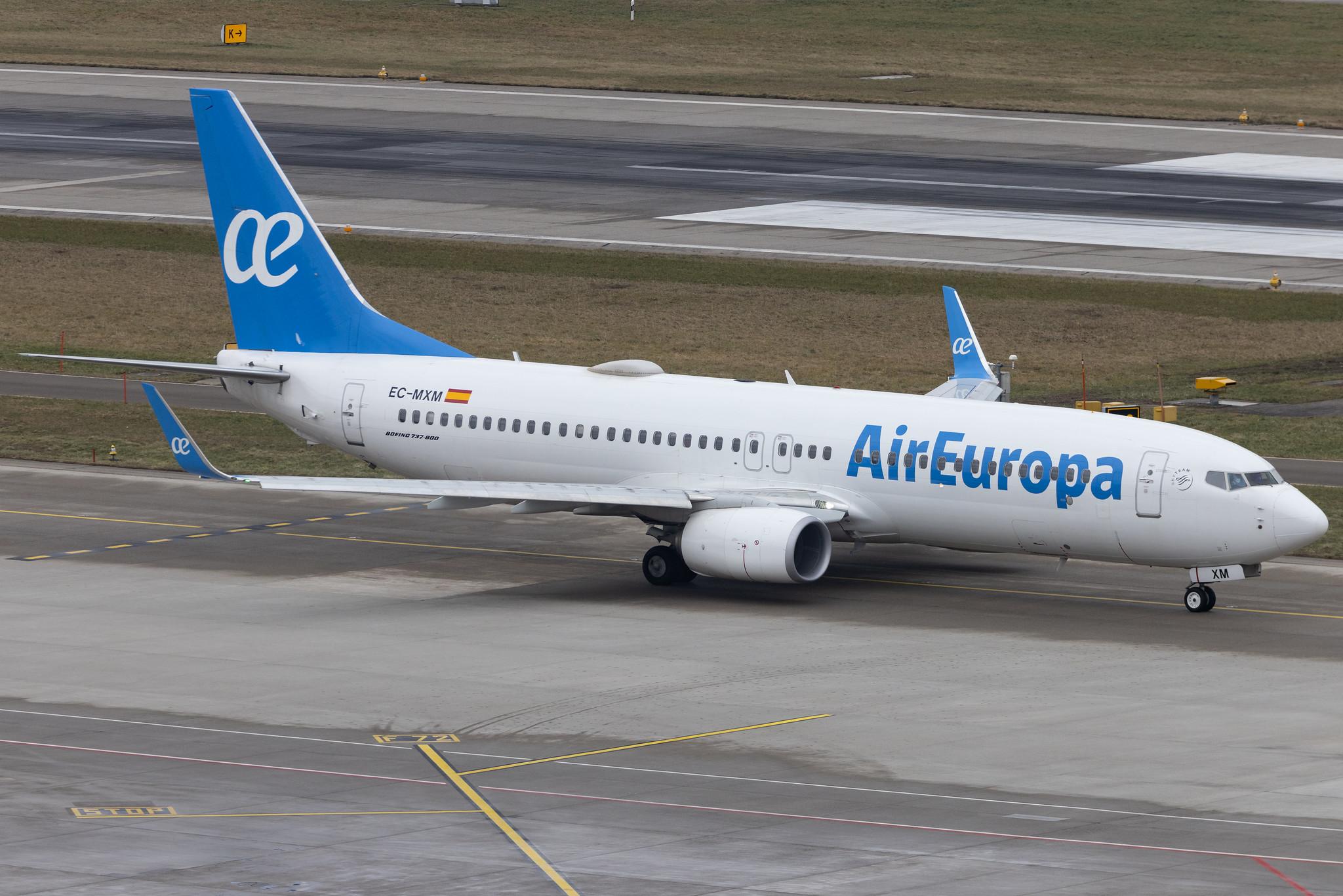 Flughafen Zürich: Air Europa (UX / AEA) | Boeing 737-85P B738 | EC-MXM | MSN 60591