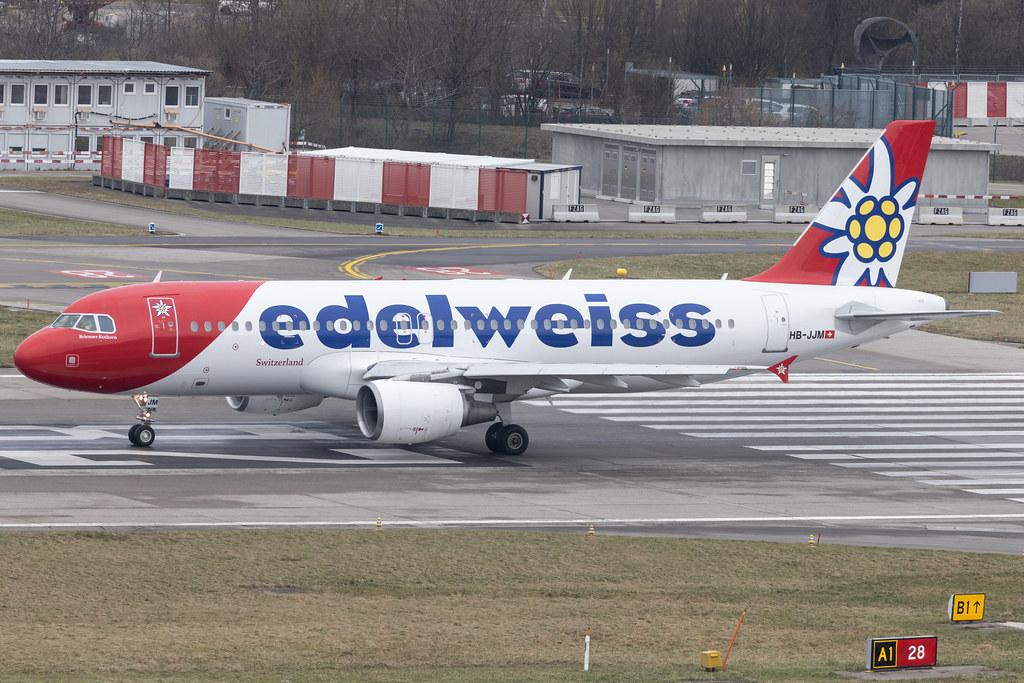 Flughafen Zürich: Edelweiss Air (WK / EDW) | Airbus A320-214 A320 | HB-JJM | MSN 2627