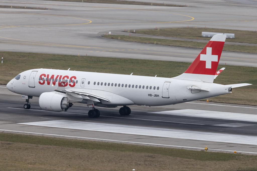 Flughafen Zürich: Swiss (LX / SWR) | Airbus A220-100 BCS1 | HB-JBH | MSN 50017