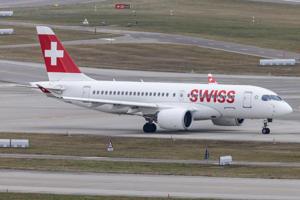 Flughafen Zürich: Swiss (LX / SWR) | Airbus A220-100 BCS1 | HB-JBG | MSN 50016