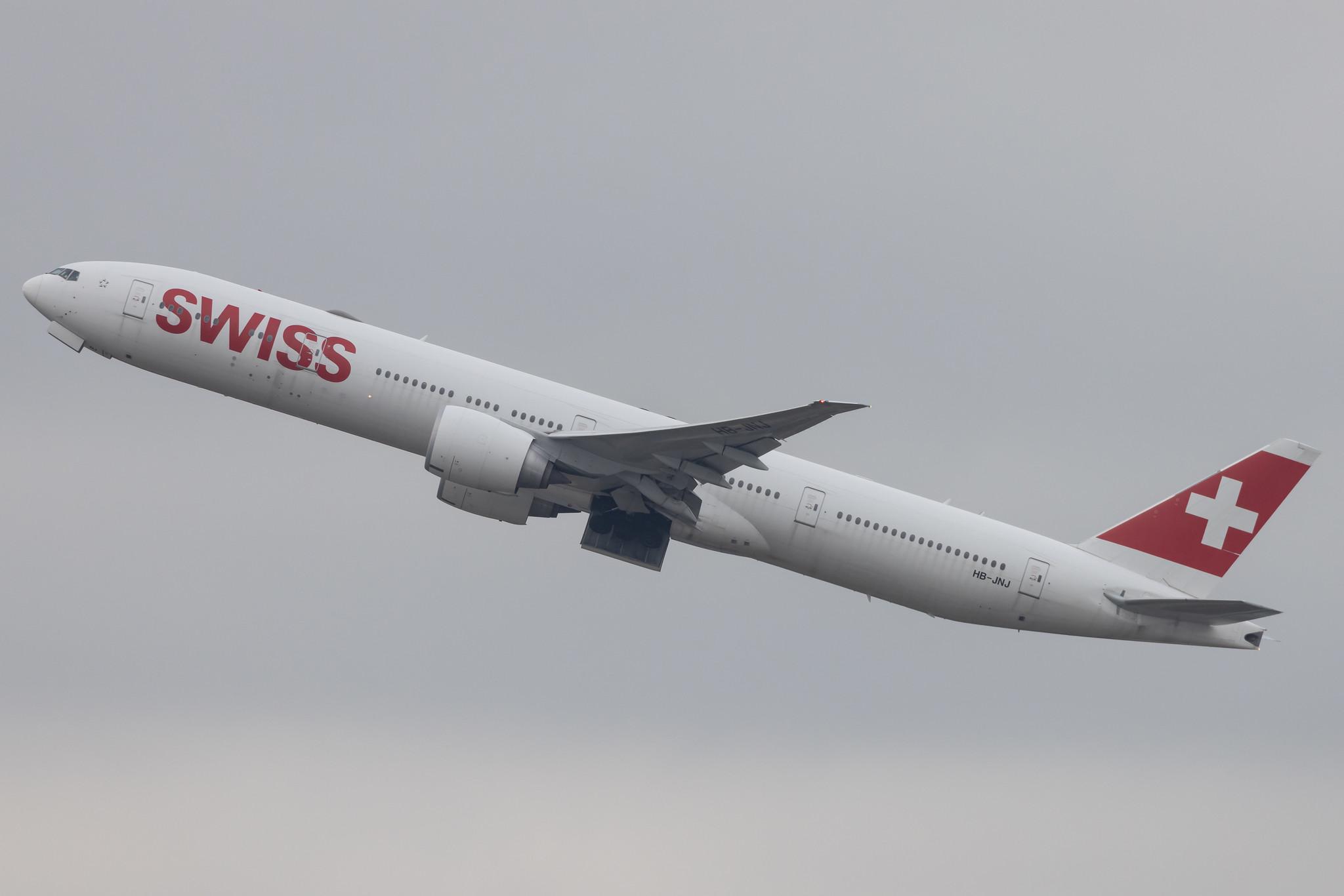 Flughafen Zürich: Swiss (LX / SWR) | Boeing 777-3DE(ER) B77W | HB-JNJ | MSN 62755