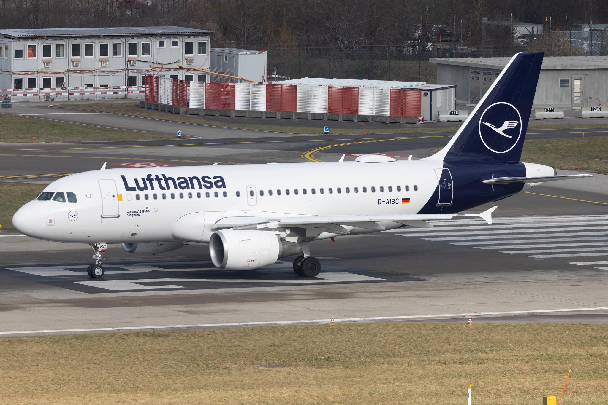 Flughafen Zürich: Lufthansa (LH / DLH) | Airbus A319-112 A319 | D-AIBC | MSN 4332