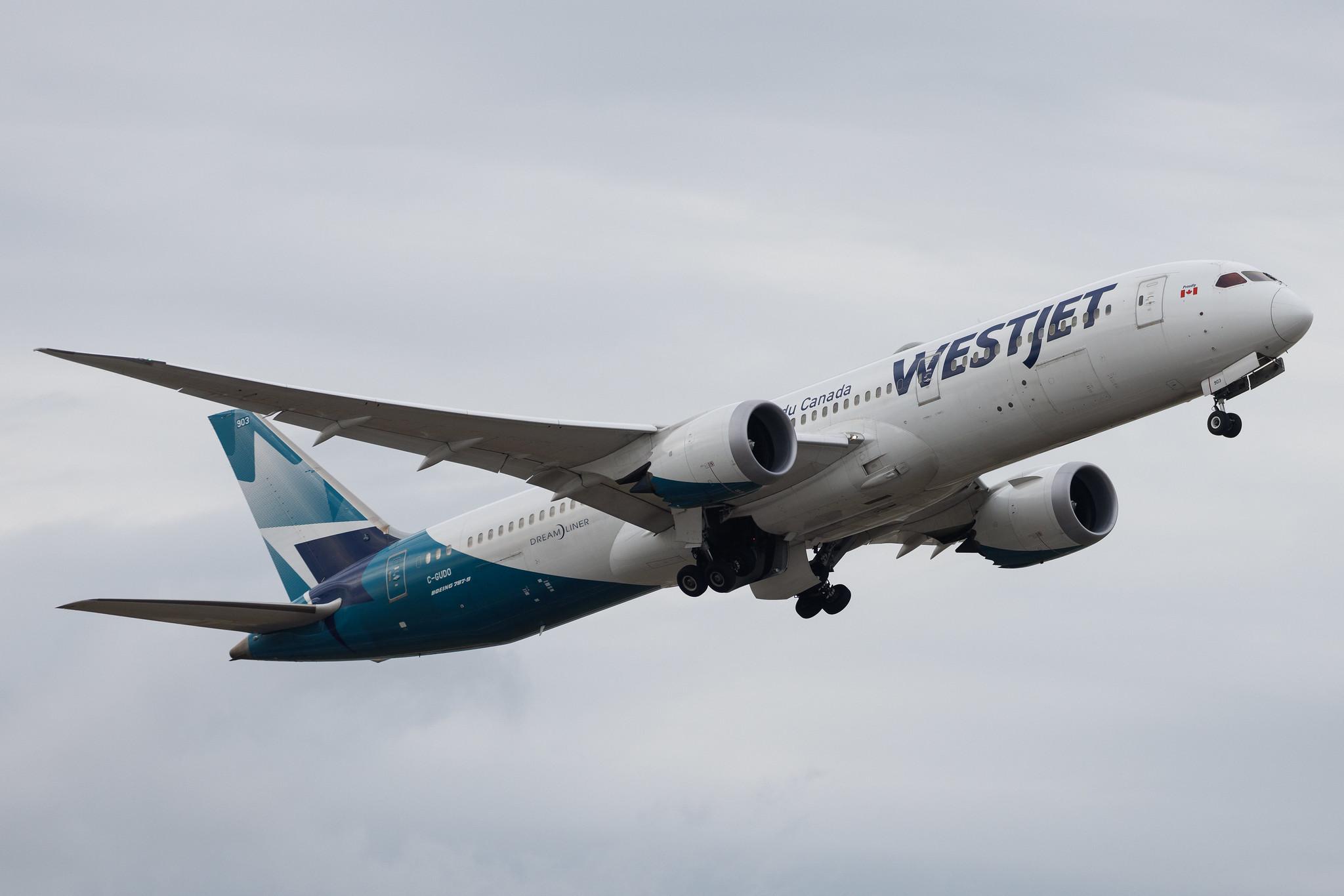 London Heathrow: WestJet (WS / WJA) | Boeing 787-9 Dreamliner B789 | C-GUDO | MSN 64976