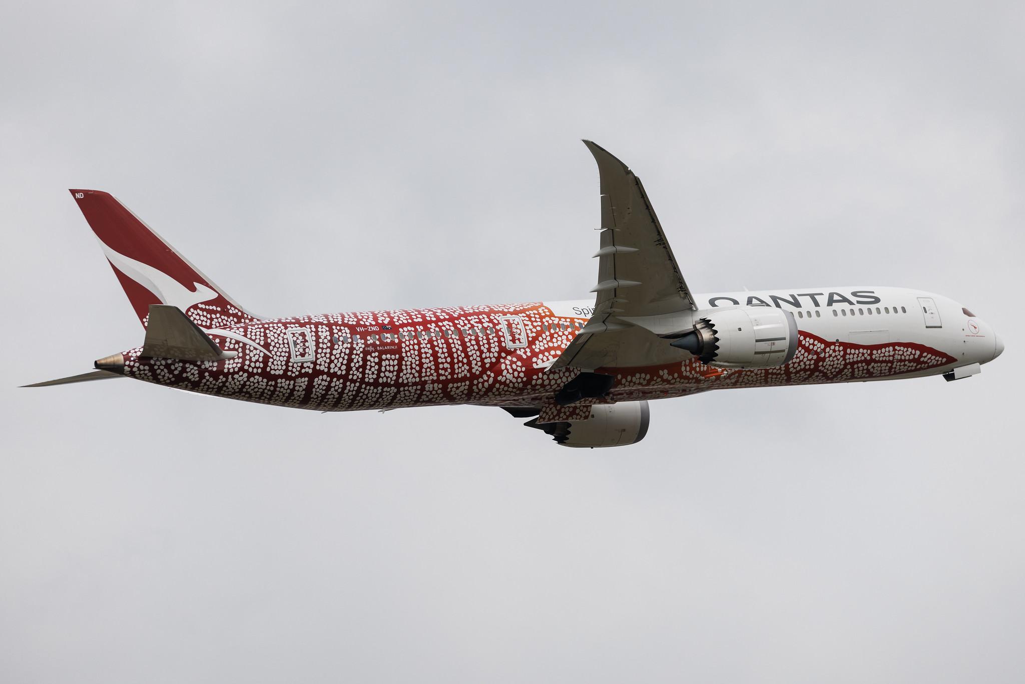 London Heathrow: Qantas (QF / QFA) | Livery: Yam Dreaming Livery | Boeing 787-9 Dreamliner B789 | VH-ZND | MSN 63390