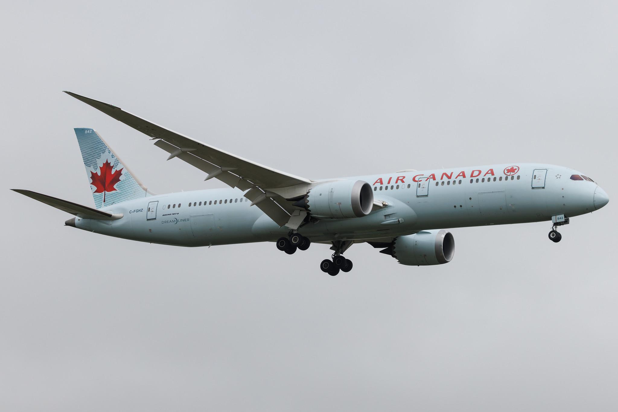 London Heathrow: Air Canada (AC / ACA) | Boeing 787-9 Dreamliner B789 | C-FGHZ | MSN 37169