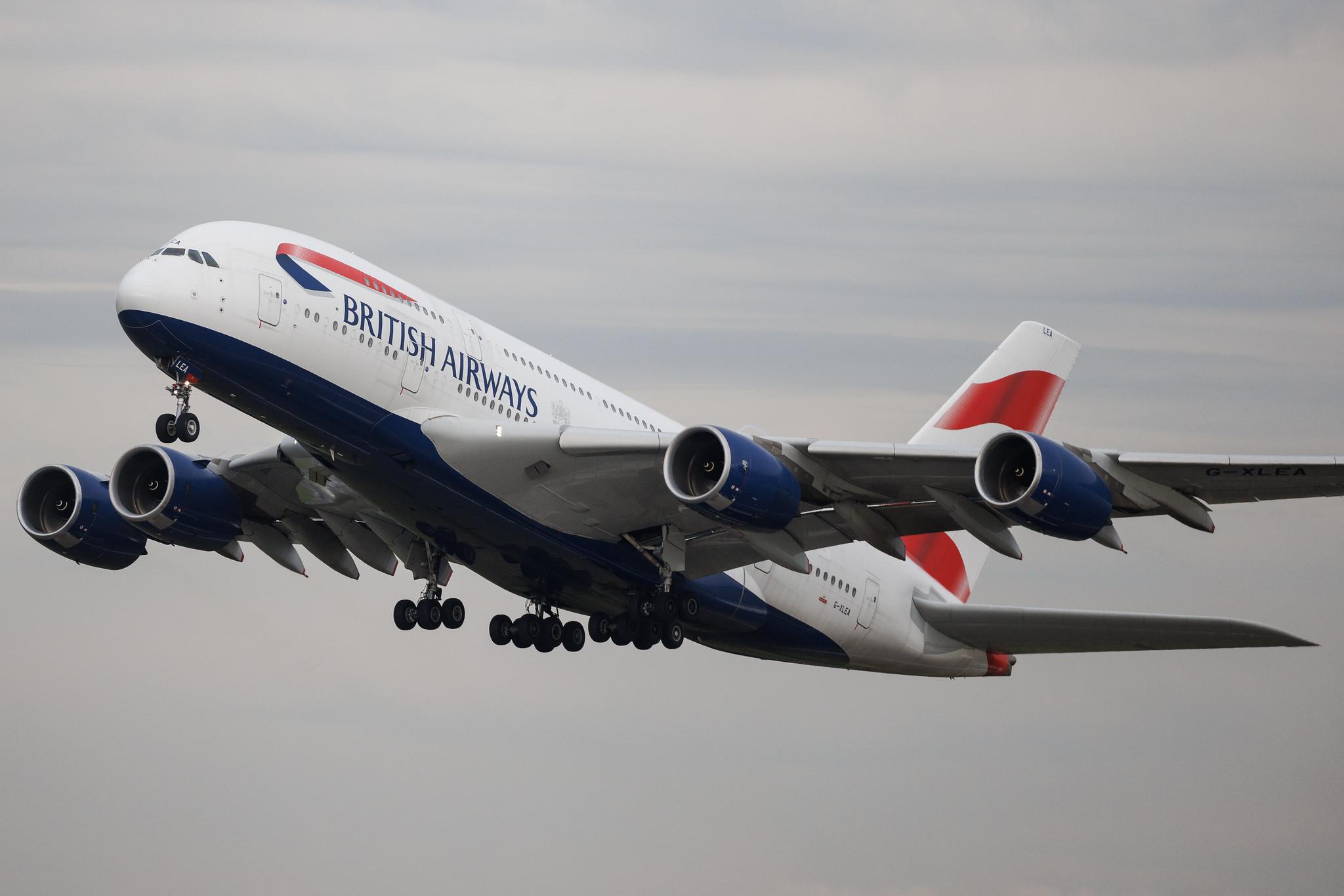 London Heathrow: British Airways (BA / BAW) | Airbus A380-841 A388 | G-XLEA | MSN 095
