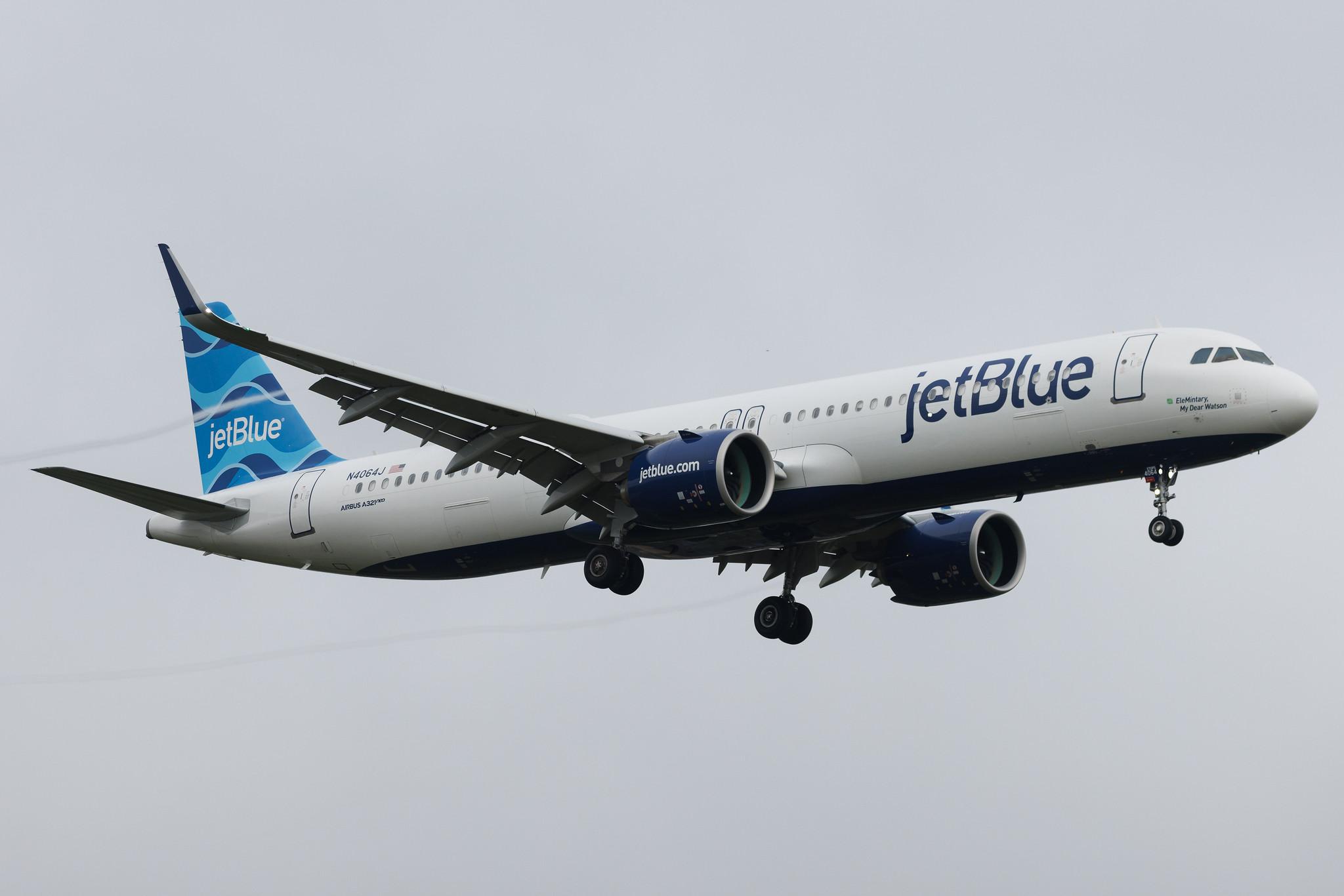 London Heathrow: JetBlue Airways (B6 / JBU) | Airbus A321-271NX A21N | N4064J | MSN 10861