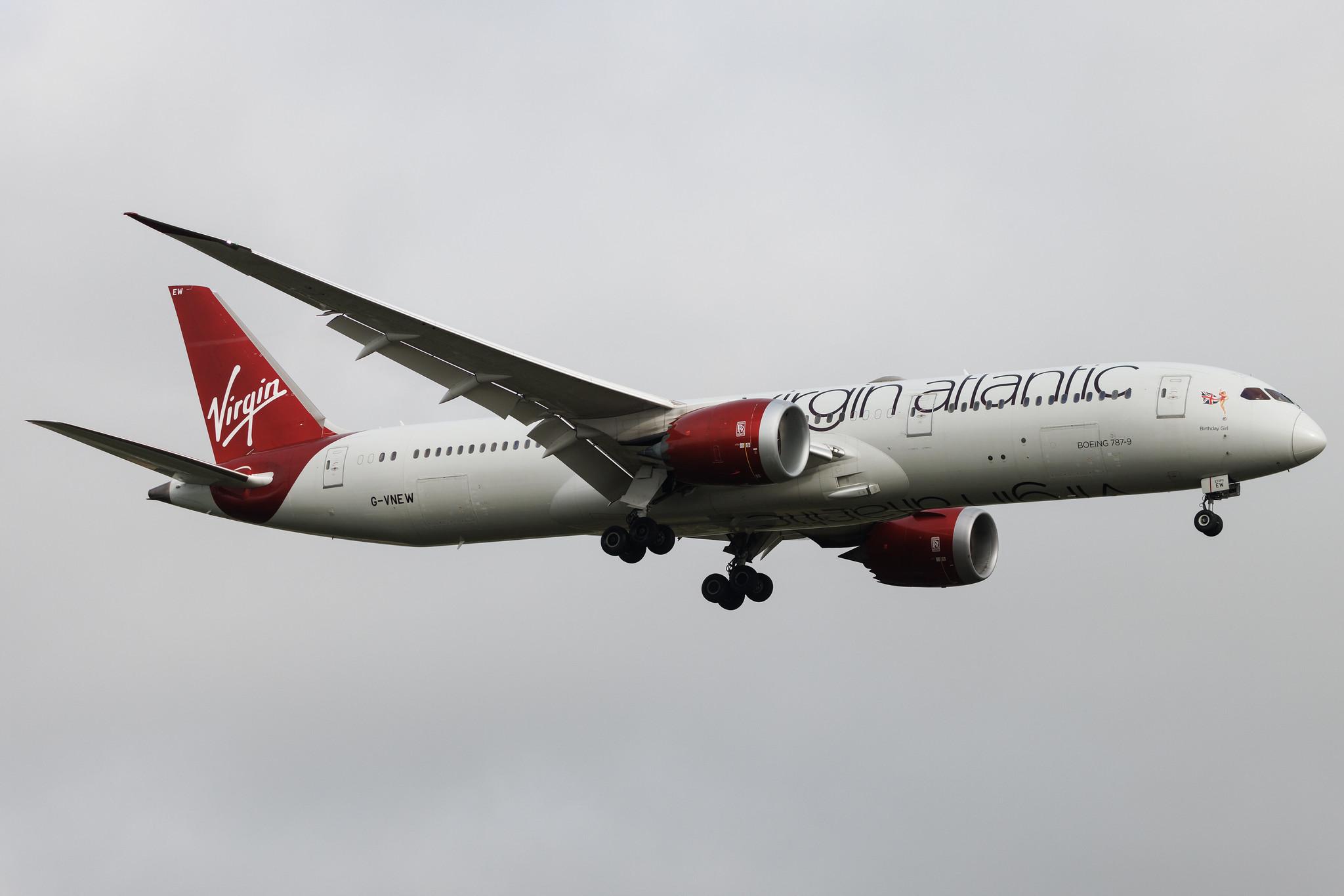 London Heathrow: Virgin Atlantic (VS / VIR) | Boeing 787-9 Dreamliner B789 | G-VNEW | MSN 40956