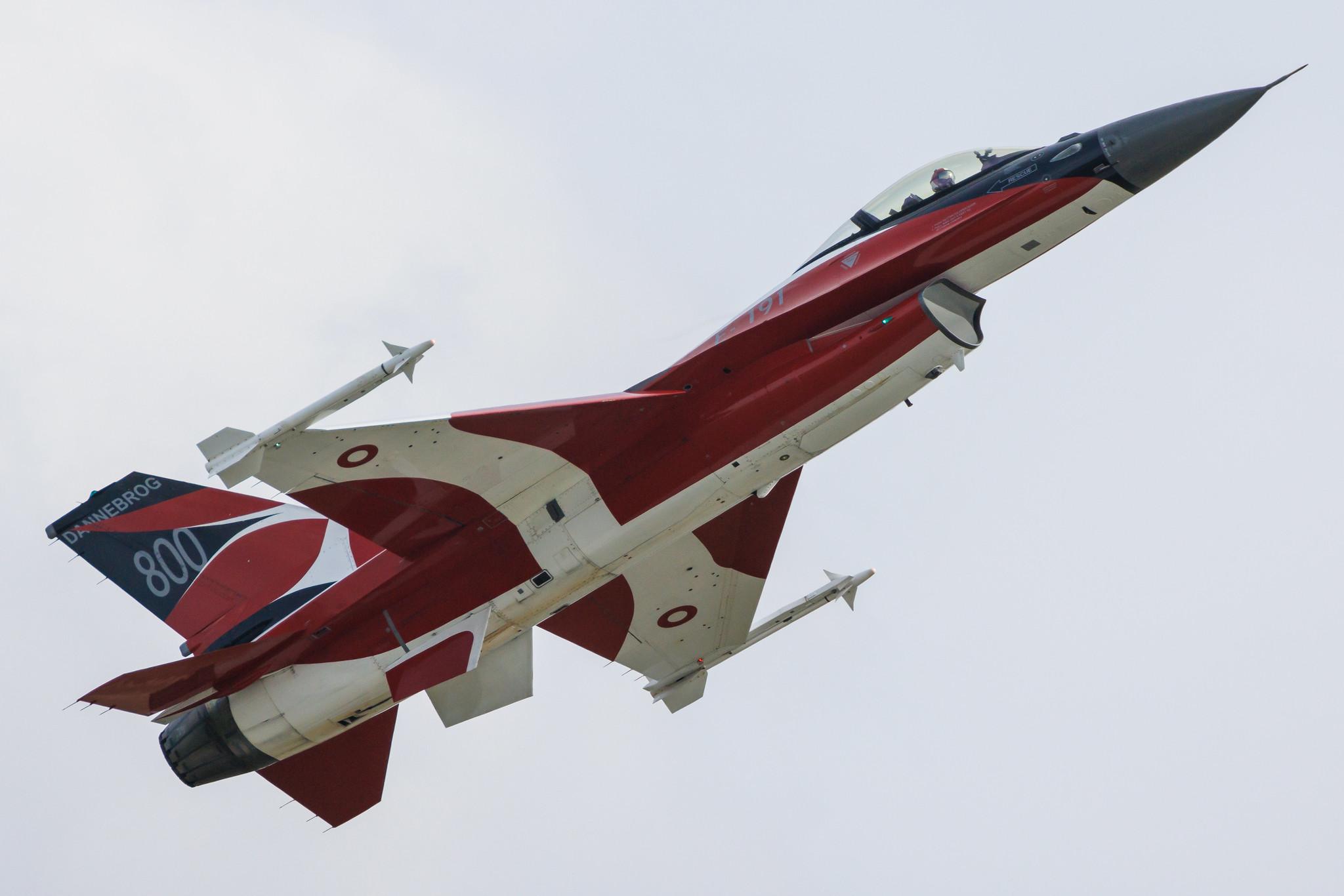 AIR SHOW Radom: Royal Danish Air Force (/ DAF) | General Dynamics F-16AM Fighting Falcon F16 | E-191 | MSN 6F-18