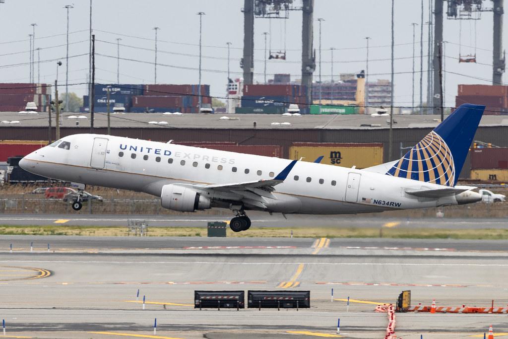 Newark Liberty International Airport: United Express (UA / UAL) | Operator: Republic Airways | Embraer E170SE E170 | N634RW | MSN 17000055