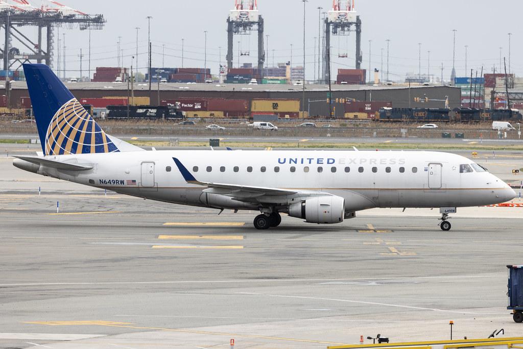 Newark Liberty International Airport: United Express (UA / UAL) | Operator: Republic Airways | Embraer E170SE E170 | N649RW | MSN 17000070