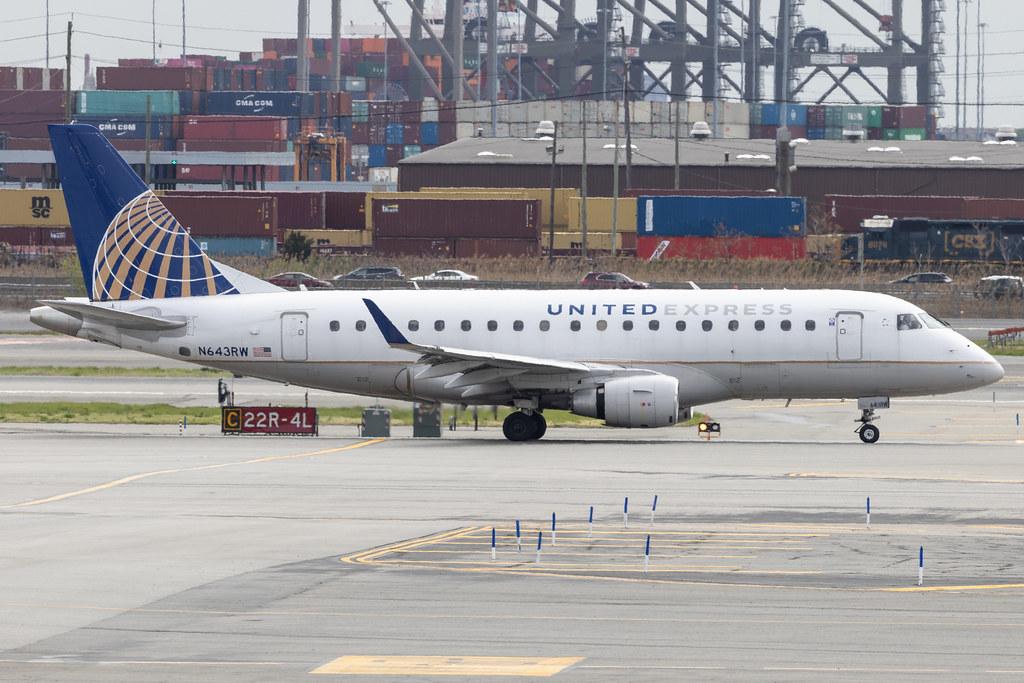 Newark Liberty International Airport: United Express (UA / UAL) | Operator: Republic Airways | Embraer E170SE E170 | N643RW | MSN 17000060