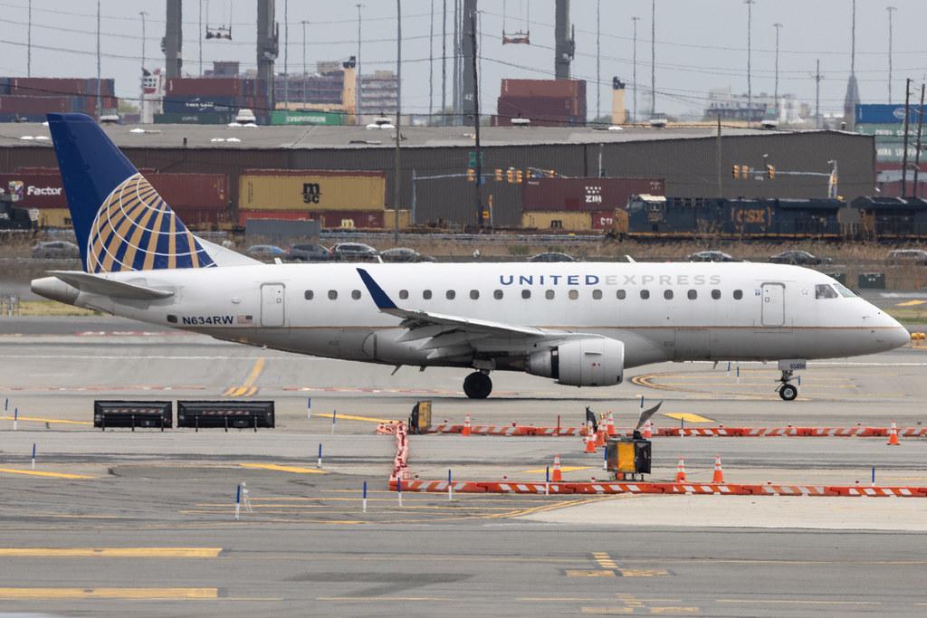 Newark Liberty International Airport: United Express (UA / UAL) | Operator: Republic Airways | Embraer E170SE E170 | N634RW | MSN 17000055