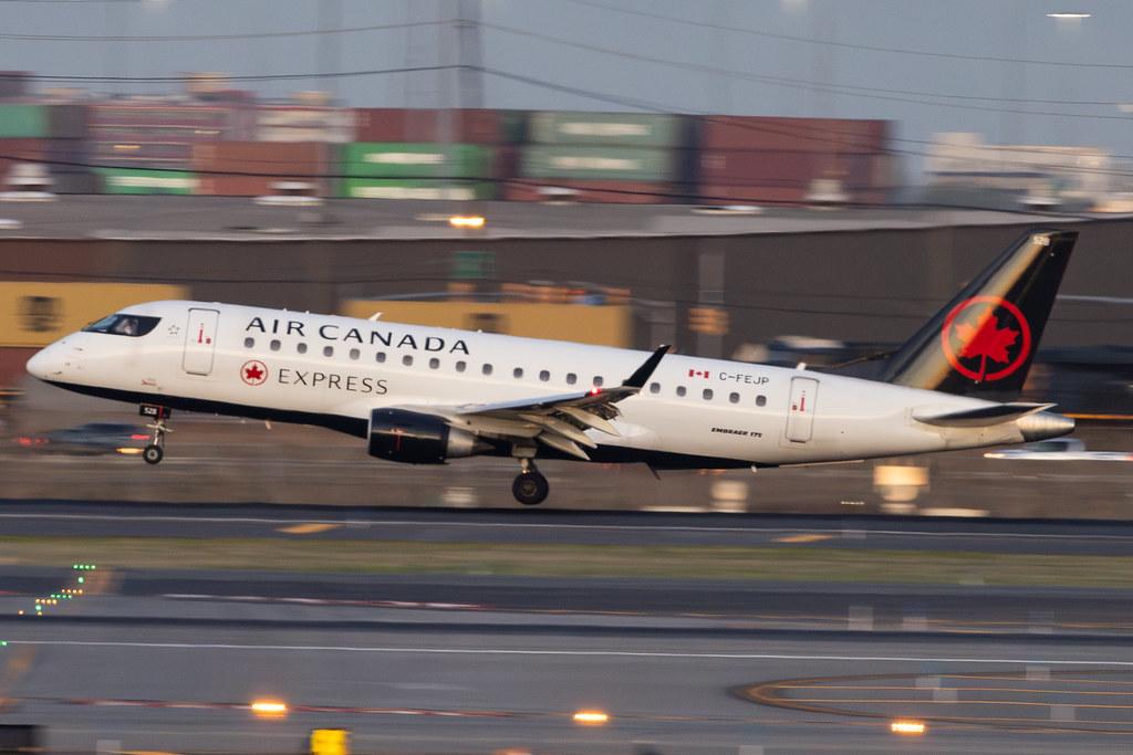 Newark Liberty International Airport: Air Canada Express (AC / ACA) | Operator: Jazz Aviation | Embraer E175SU E75S | C-FEJP | MSN 17000096