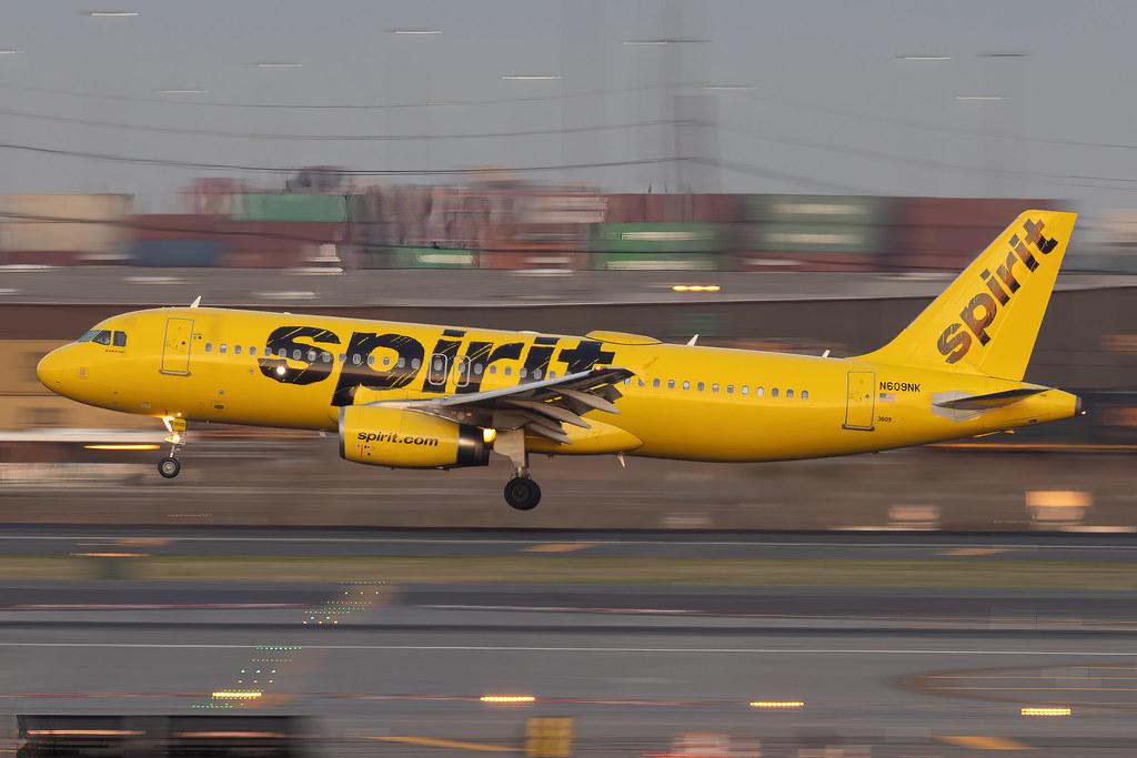 Newark Liberty International Airport: Spirit Airlines (NK / NKS) | Airbus A320-232 A320 | N609NK | MSN 4951