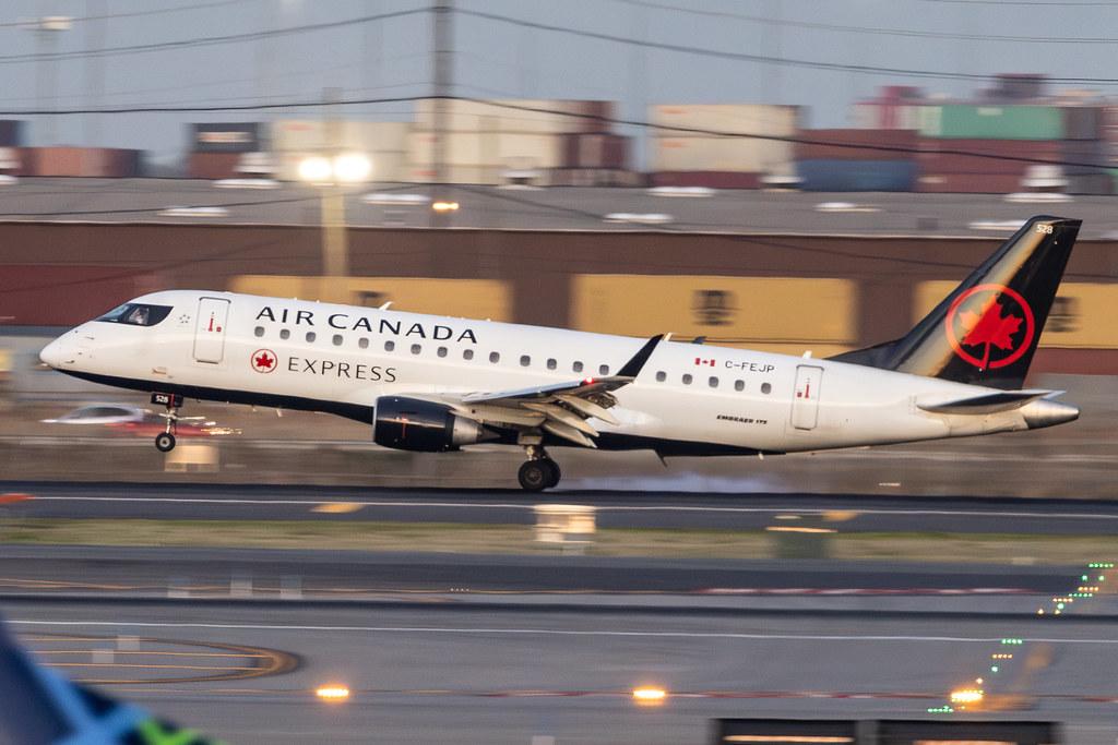Newark Liberty International Airport: Air Canada Express (AC / ACA) | Operator: Jazz Aviation | Embraer E175SU E75S | C-FEJP | MSN 17000096
