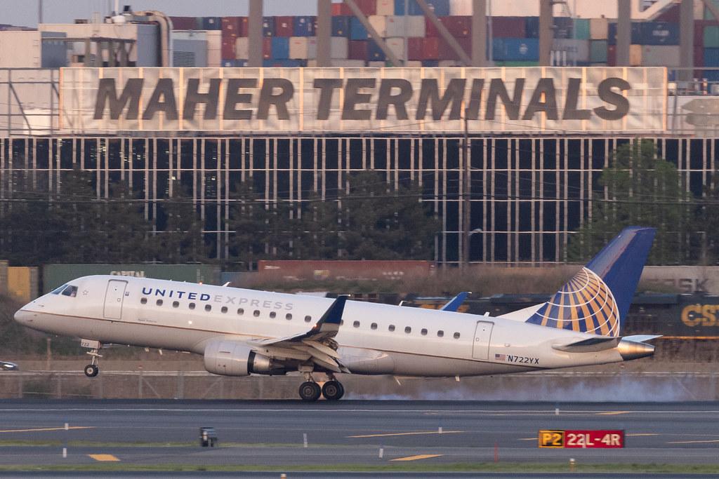 Newark Liberty International Airport: United Express (UA / UAL) | Operator: Republic Airways | Embraer E170SE E170 | N722YX | MSN 17000496
