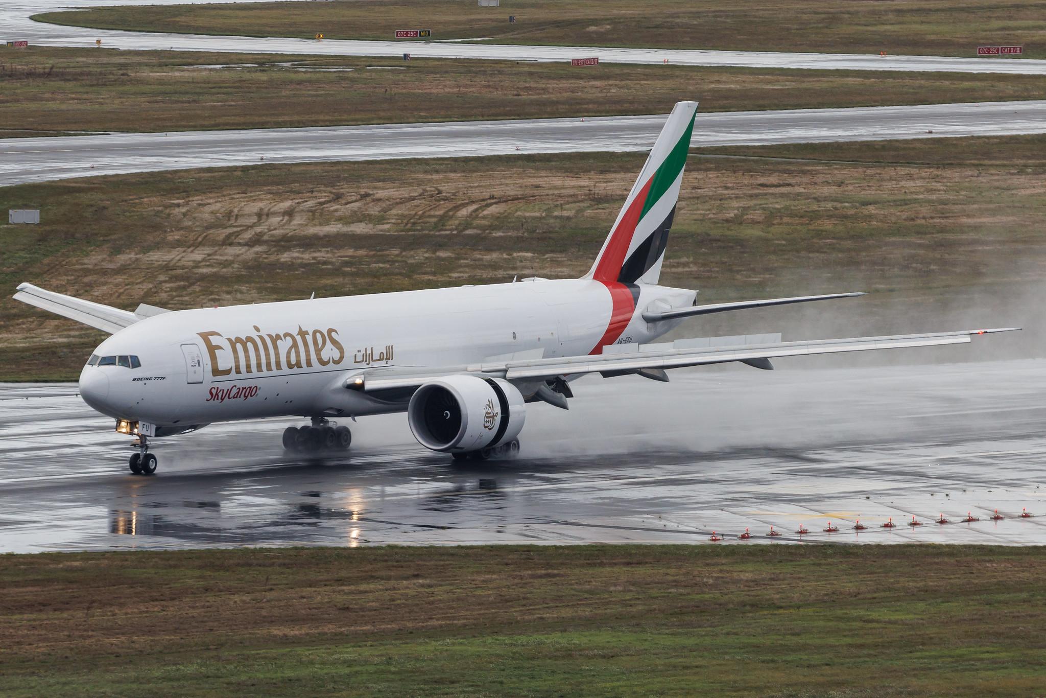 Frankfurt Airport: Emirates SkyCargo (EK / UAE) | Operator: Emirates | Boeing 777-F B77L | A6-EFU | MSN 67463