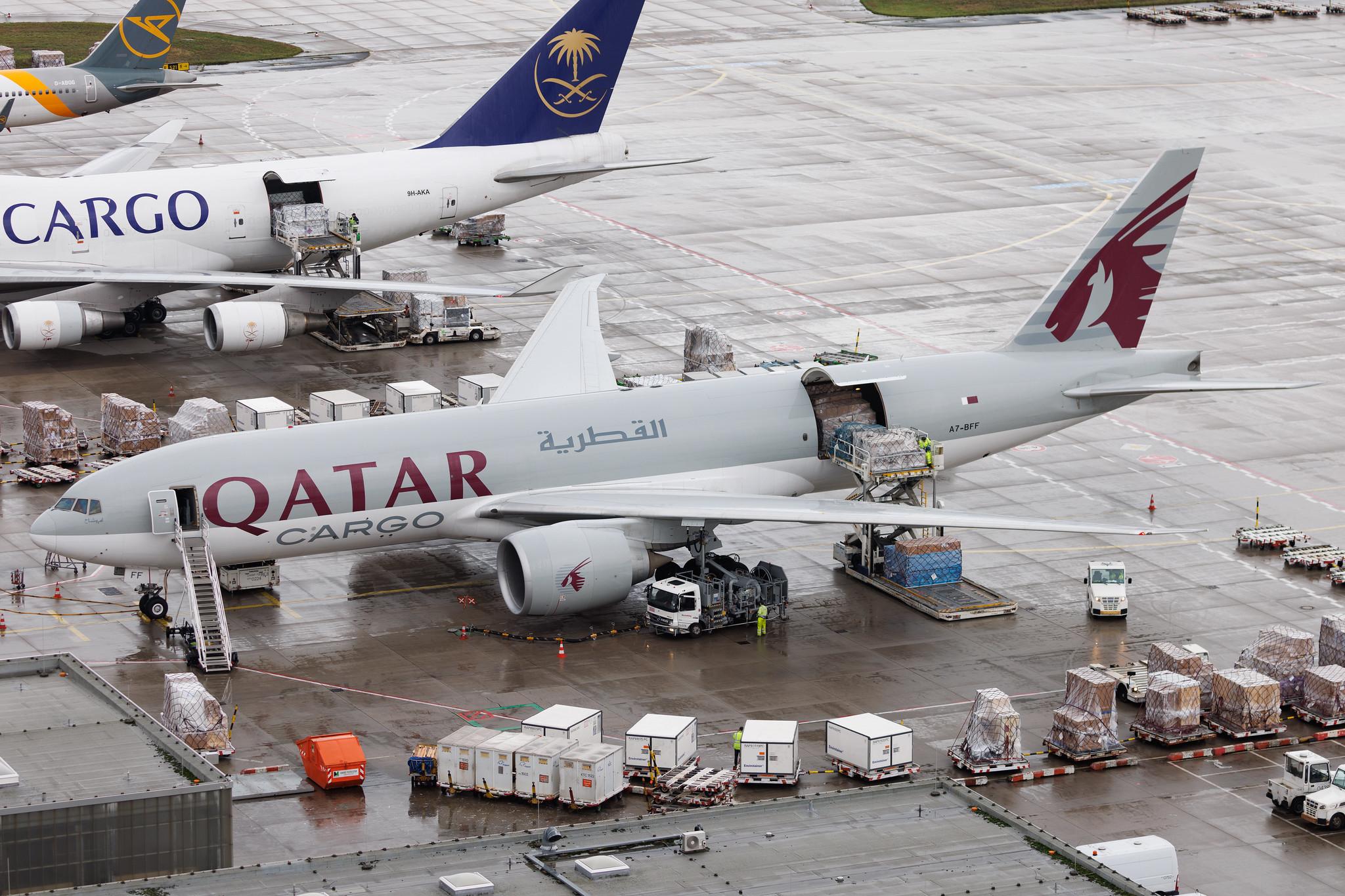 Frankfurt Airport: Qatar Cargo (QR / QTR) | Operator: Qatar Airways | Boeing 777-FDZ B77L | A7-BFF | MSN 39645