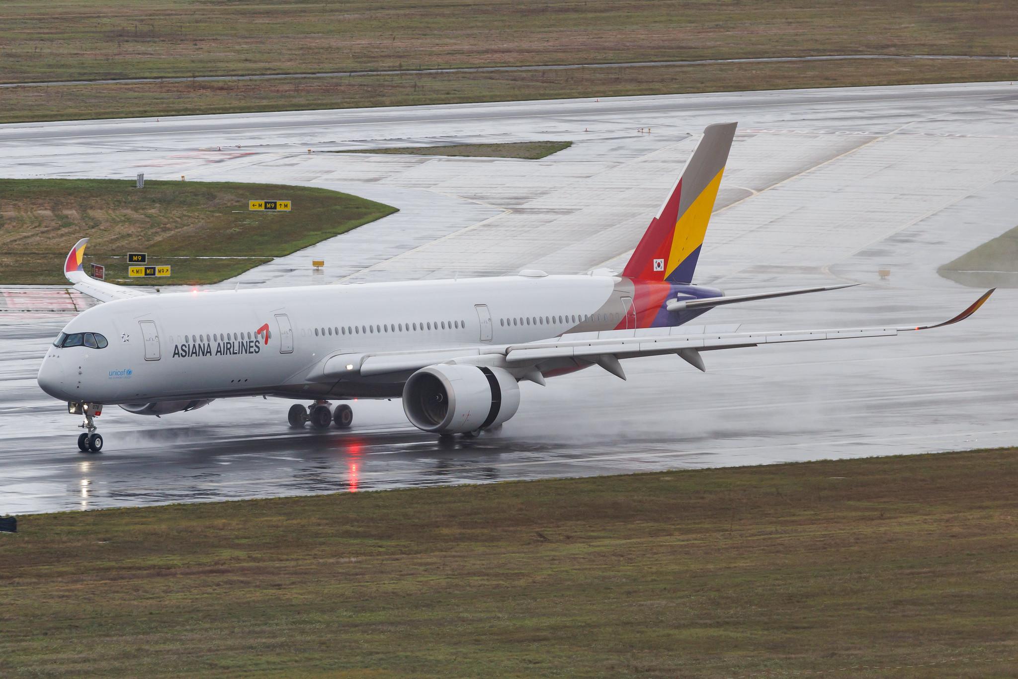 Frankfurt Airport: Asiana Airlines (OZ / AAR) | Airbus A350-941 A359 | HL8078 | MSN 094