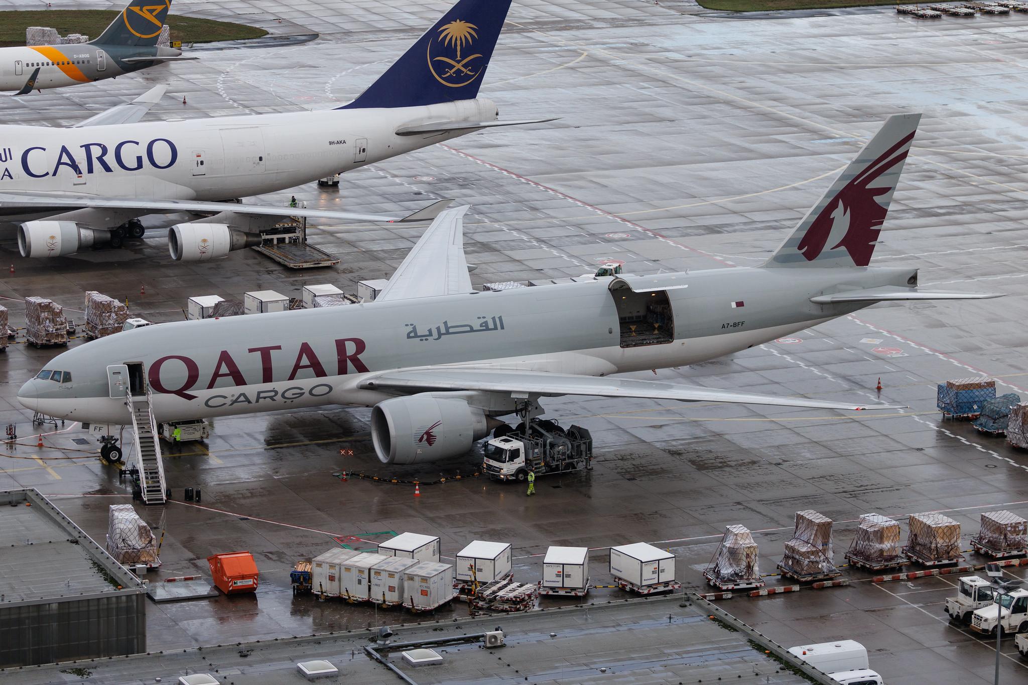 Frankfurt Airport: Qatar Cargo (QR / QTR) | Operator: Qatar Airways | Boeing 777-FDZ B77L | A7-BFF | MSN 39645