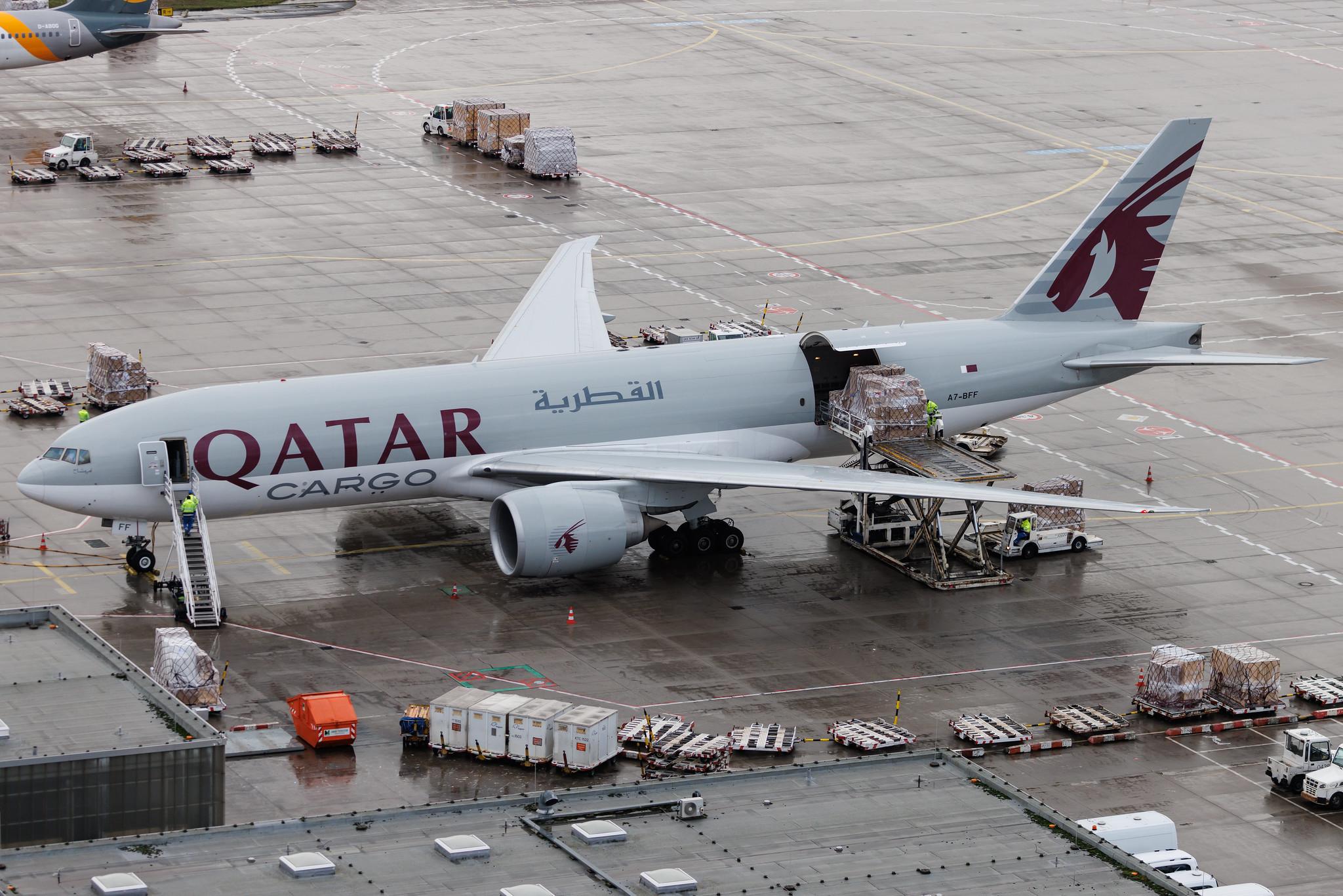 Frankfurt Airport: Qatar Cargo (QR / QTR) | Operator: Qatar Airways | Boeing 777-FDZ B77L | A7-BFF | MSN 39645