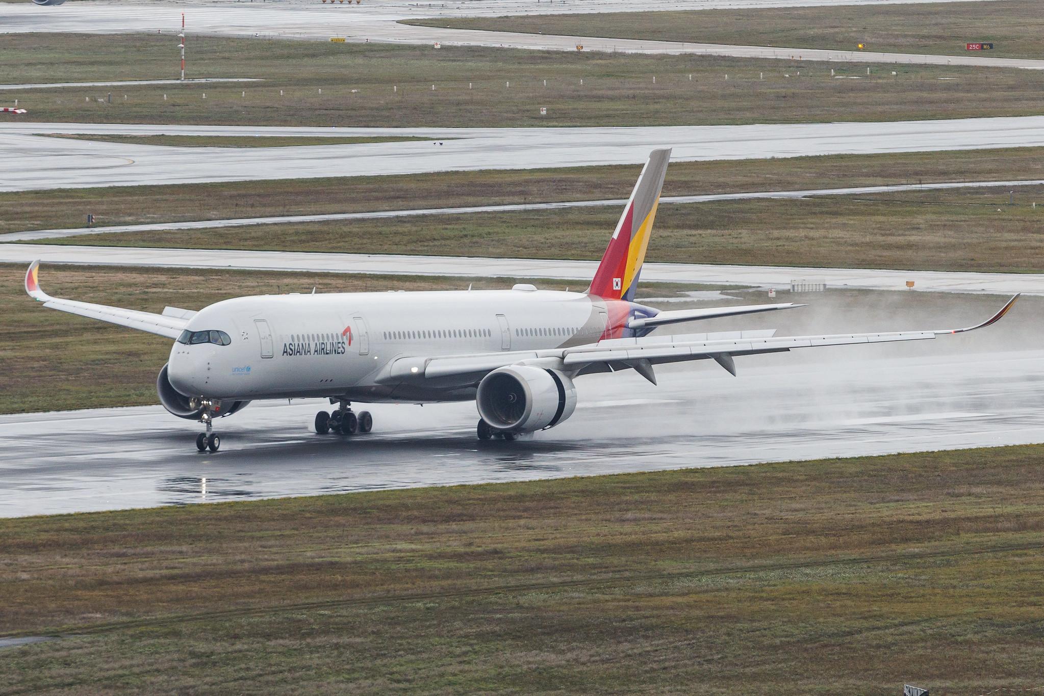 Frankfurt Airport: Asiana Airlines (OZ / AAR) | Airbus A350-941 A359 | HL8078 | MSN 094