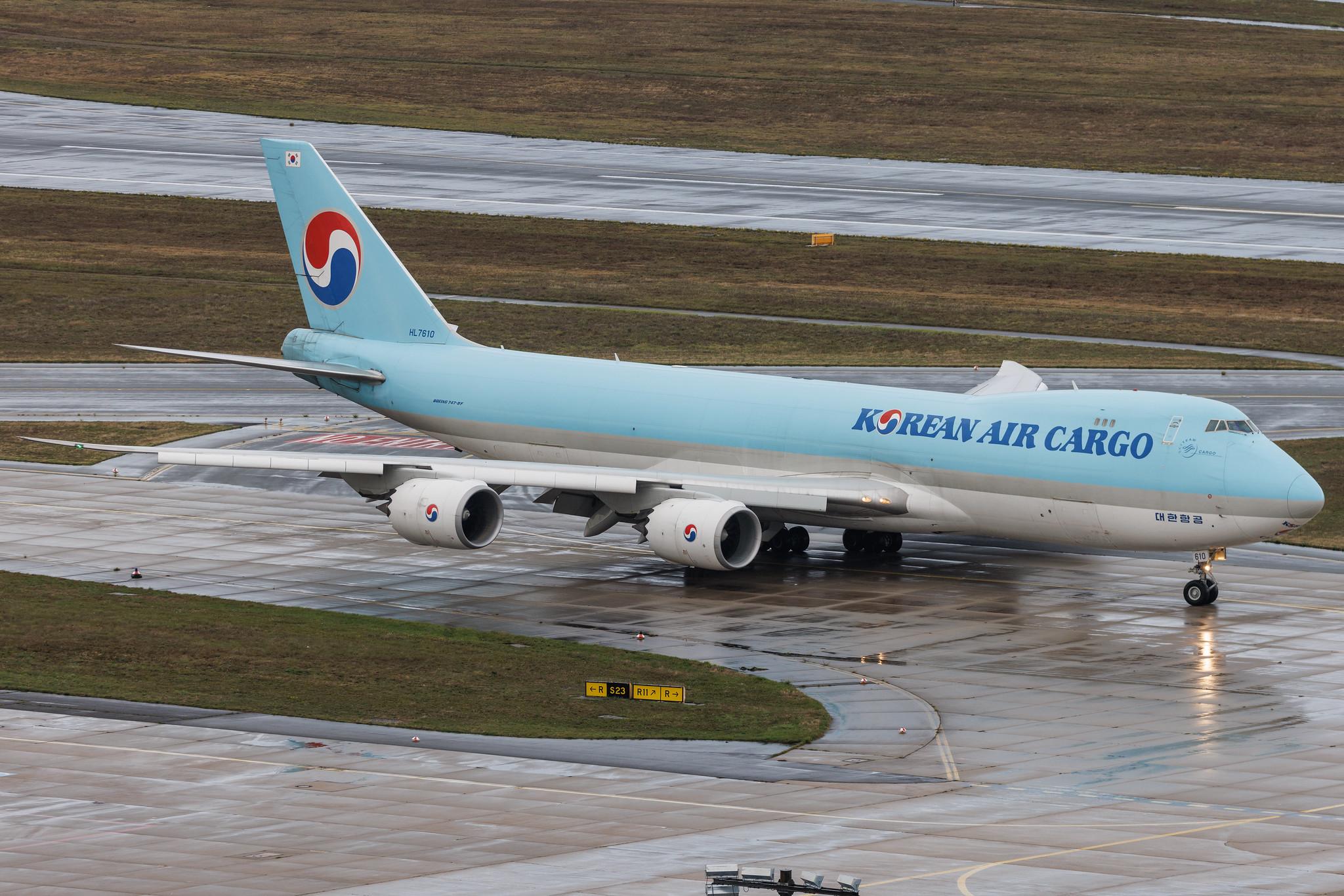 Frankfurt Airport: Korean Air Cargo (KE / KAL) | Operator: Korean Air | Boeing 747-8HT(F) B748 | HL7610 | MSN 37133